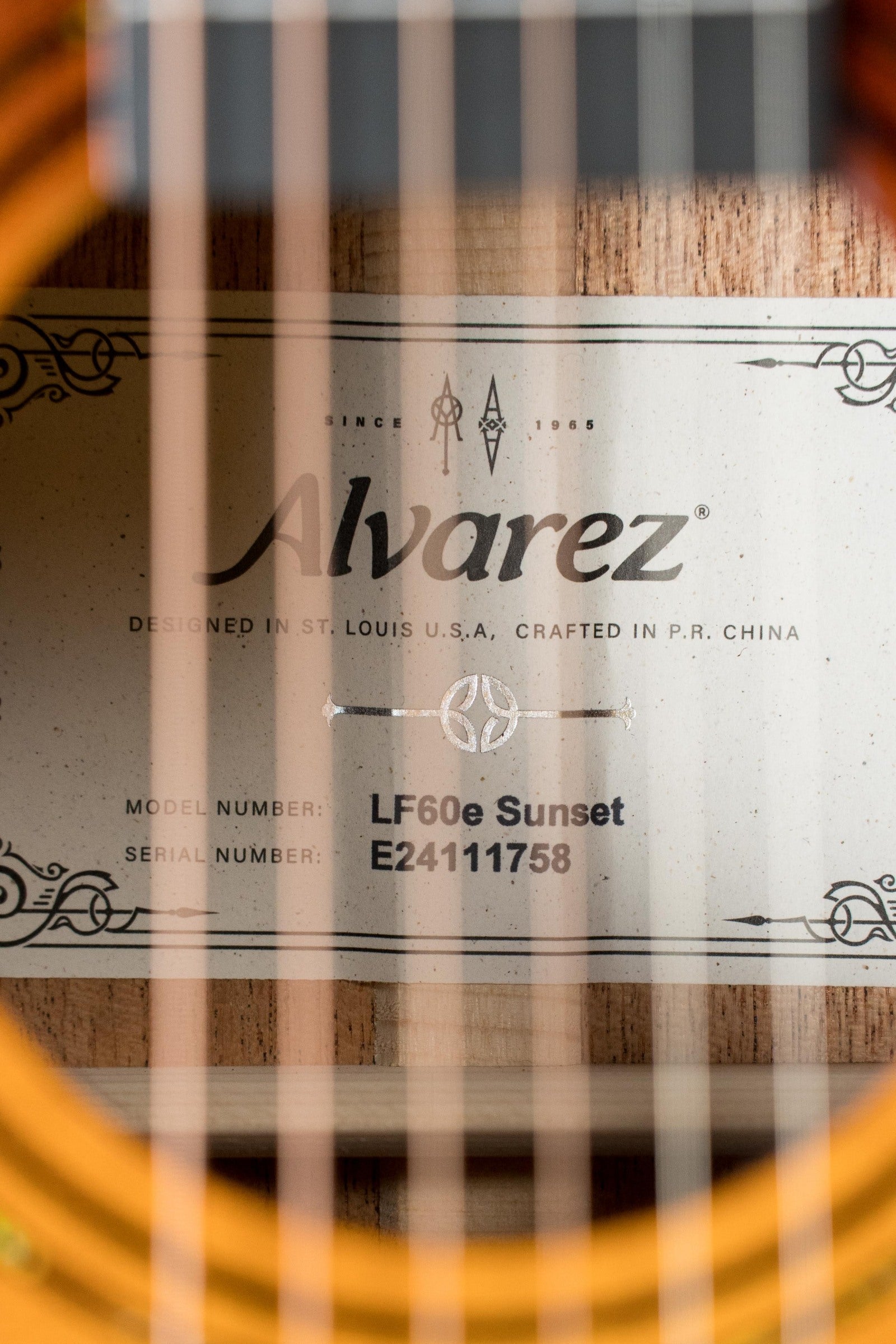 Alvarez Laureate Series LF60e Sunset Sitka/Mahogany OM Guitar w/LR Baggs Hifi Pickup #1758