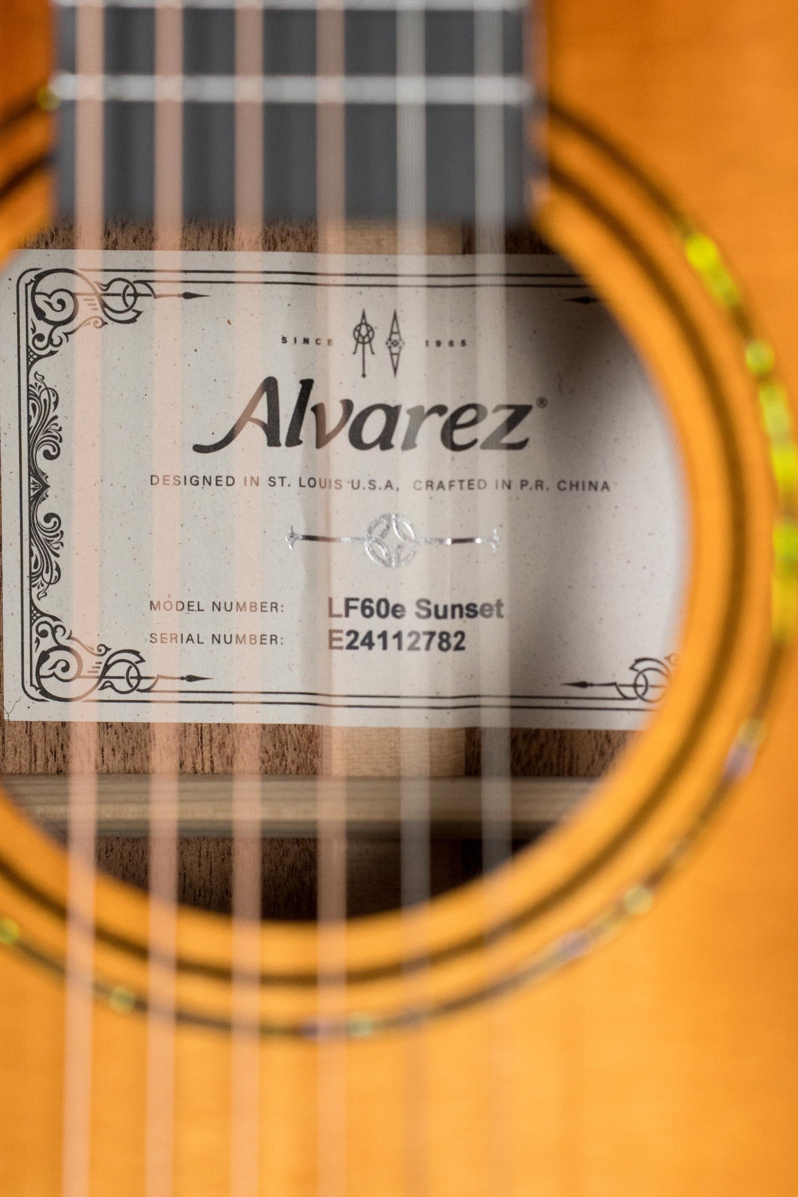 Alvarez Laureate Series LF60e Sunset Sitka/Mahogany OM Guitar w/LR Baggs Hifi Pickup #2782