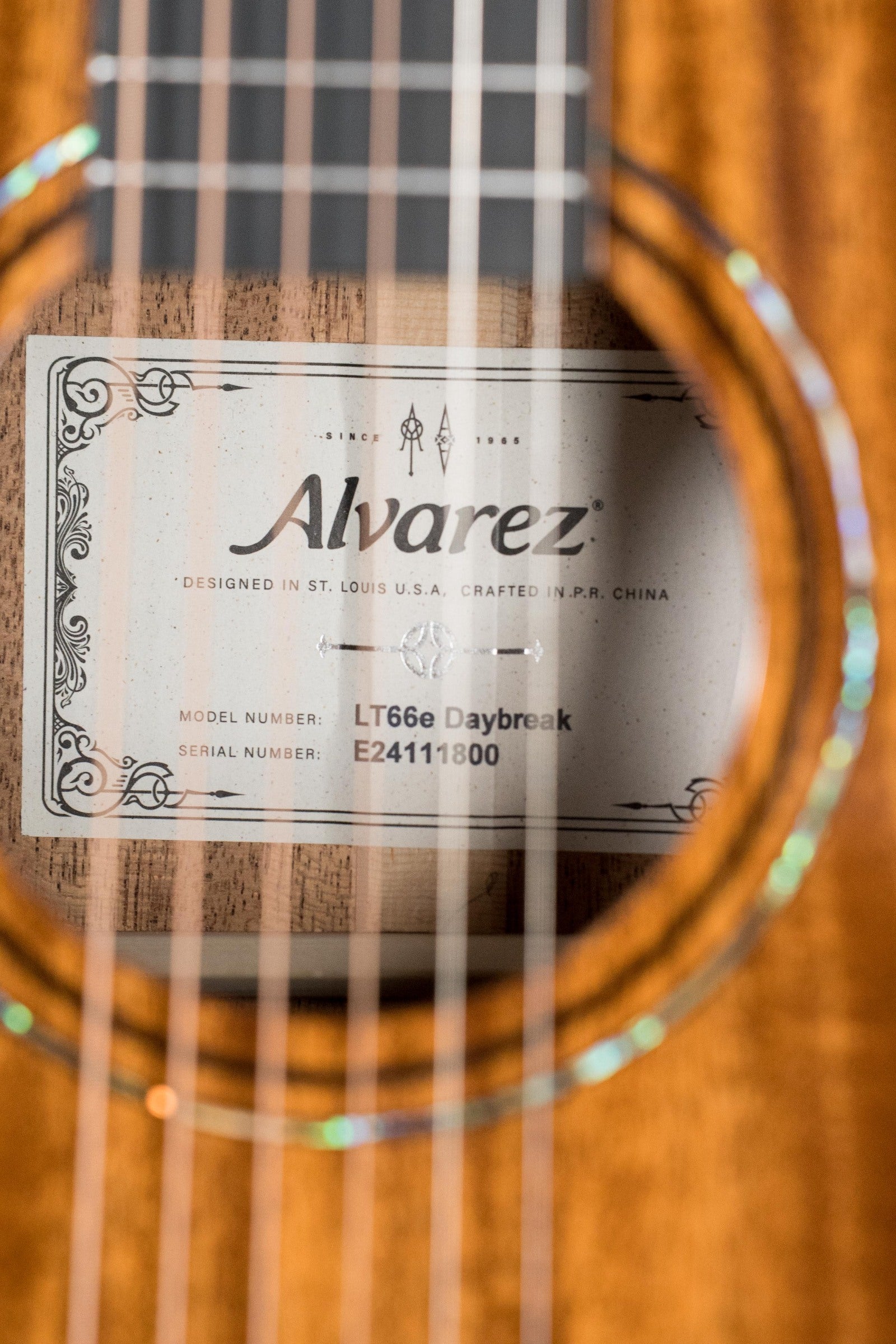 Alvarez Laureate Series LT66e Daybreak All Mahogany OOO Guitar w/LR Baggs Hifi Pickup #1800