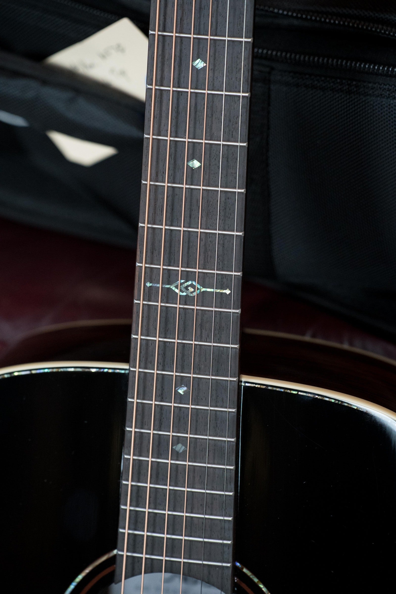 Alvarez Masterworks Limited Edition 60th Anniversary MF70 Diamond Black Top OM Acoustic Guitar #2538