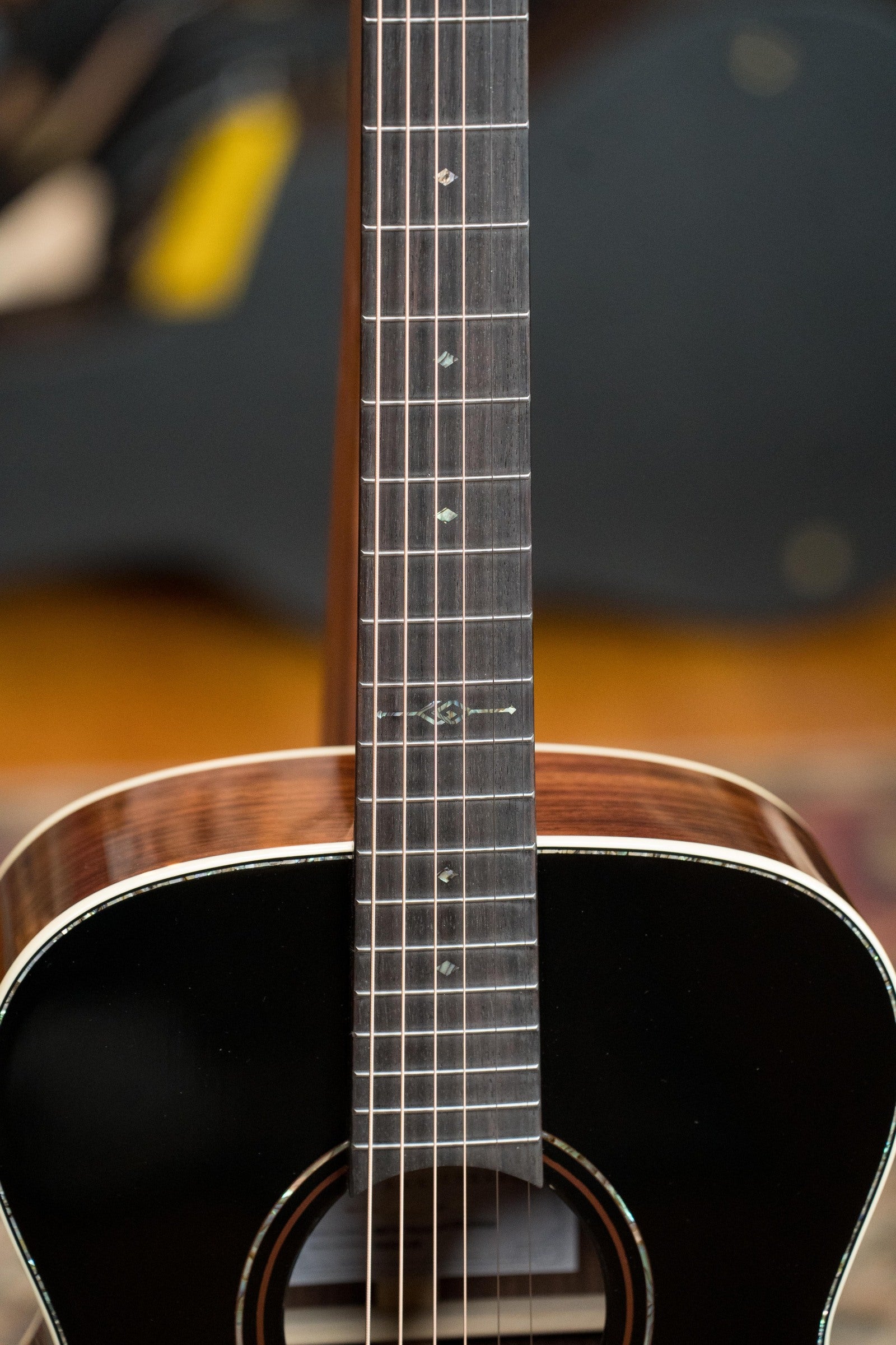 Alvarez Masterworks Limited Edition 60th Anniversary MF70 Diamond Black Top OM Acoustic Guitar #2538