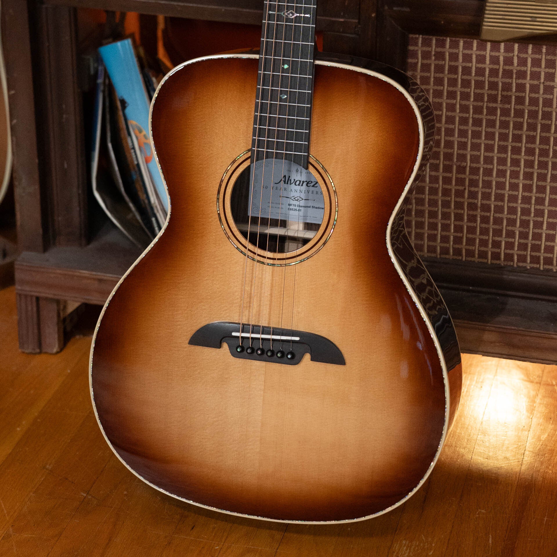 Alvarez Masterworks Limited Edition 60th Anniversary MF70 Diamond Shadowburst OM Acoustic Guitar #2501