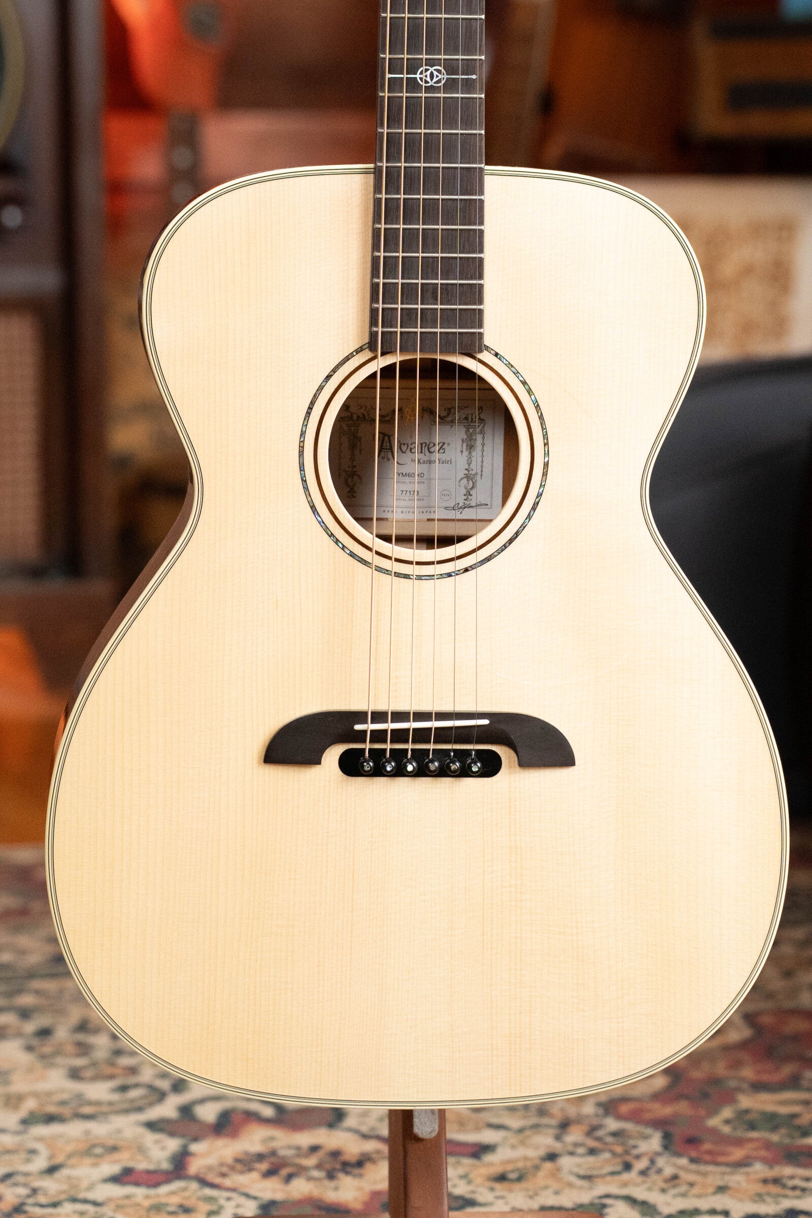 Alvarez Yairi Honduran Series FYM60HD Adirondack/Vintage Honduran Mahogany OM Acoustic Guitar #7173