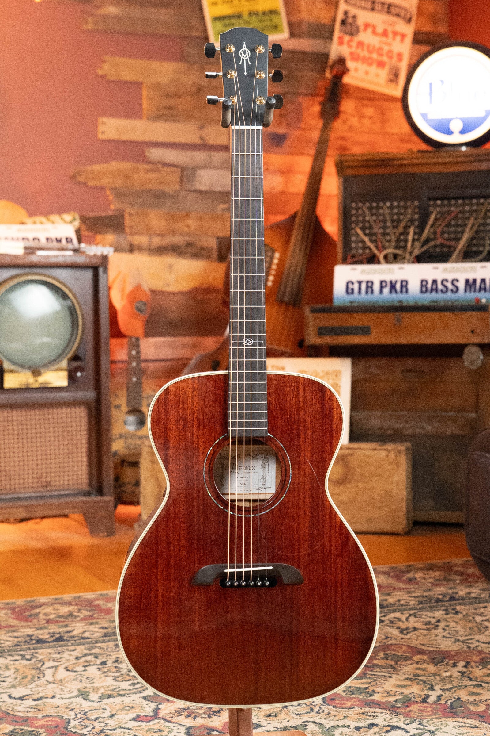 Alvarez Yairi Honduran Series FYM66HD All Vintage Honduran Mahogany OM Acoustic Guitar #7042