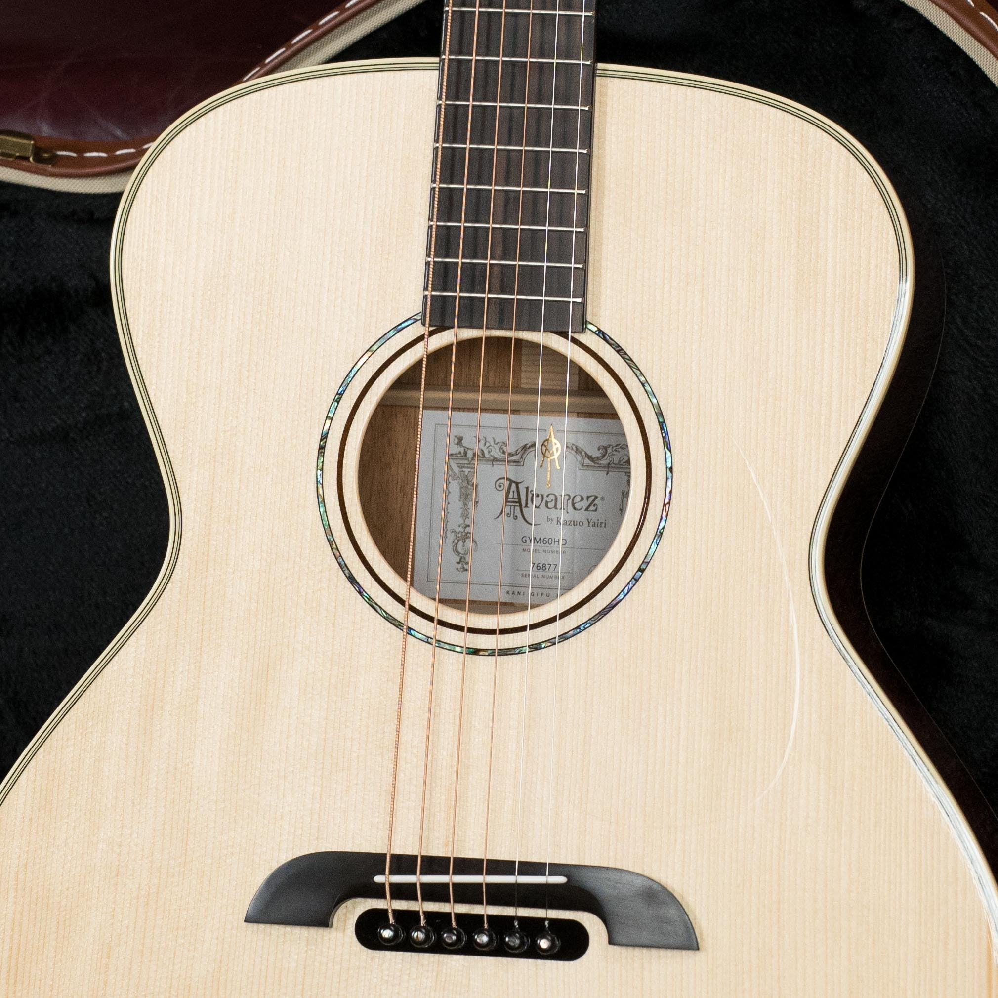 Alvarez Yairi Honduran Series GYM60HD Adirondack/Vintage Honduran Mahogany Grand Auditorium Acoustic Guitar #6877