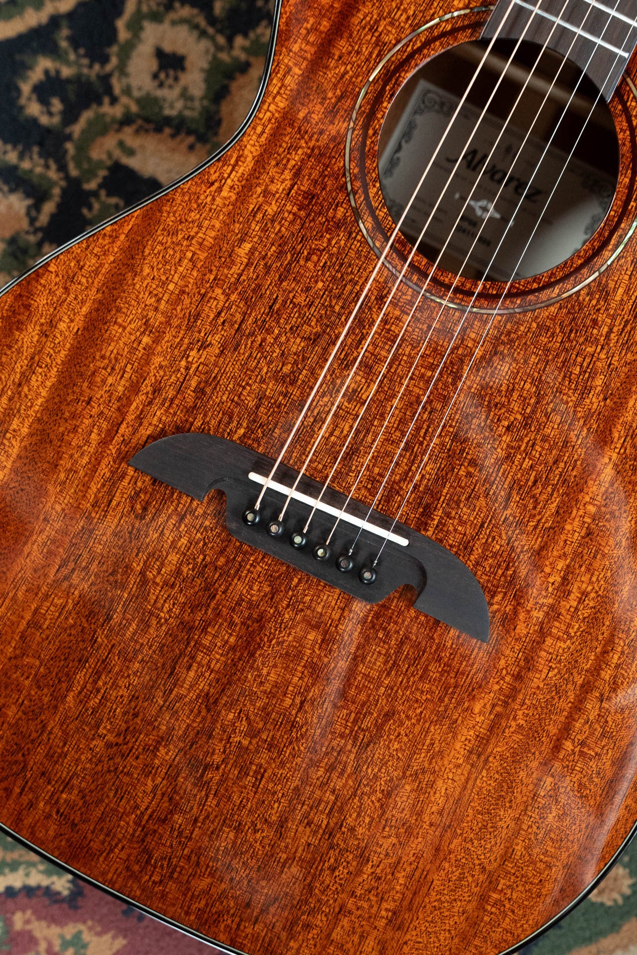 Alvarez Masterworks Series MP66 All African Mahogany Parlor Acoustic Guitar #1599