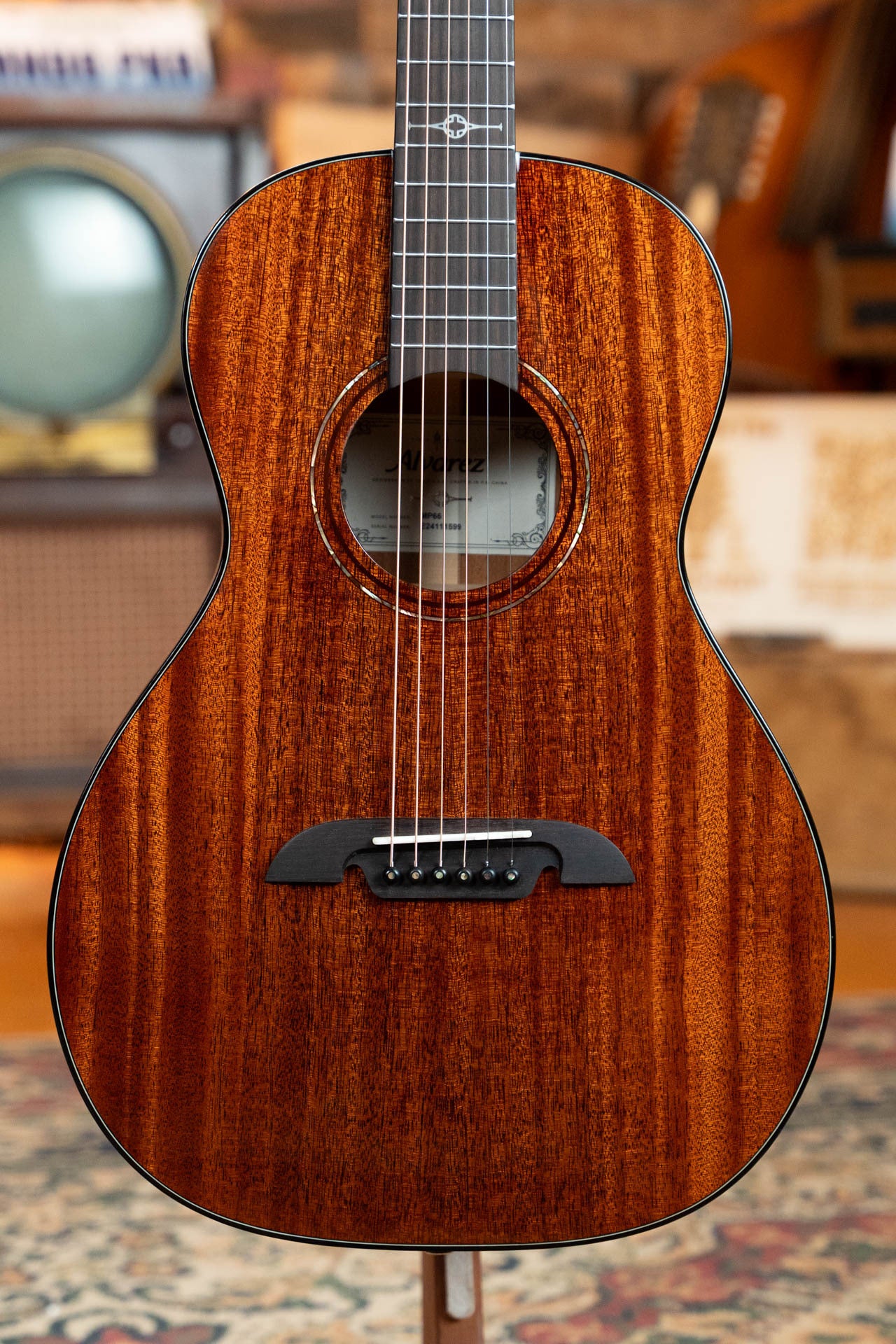 Alvarez Masterworks Series MP66 All African Mahogany Parlor Acoustic Guitar #1599