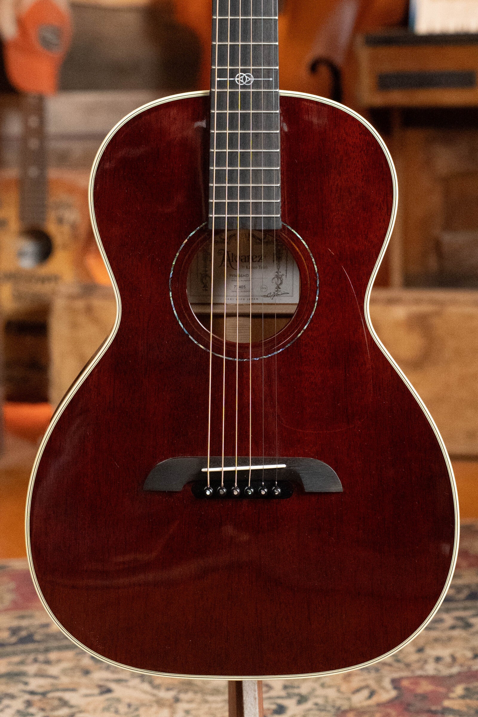 Alvarez Yairi PYM66HD All Honduran Mahogany Parlor Acoustic Guitar #7405
