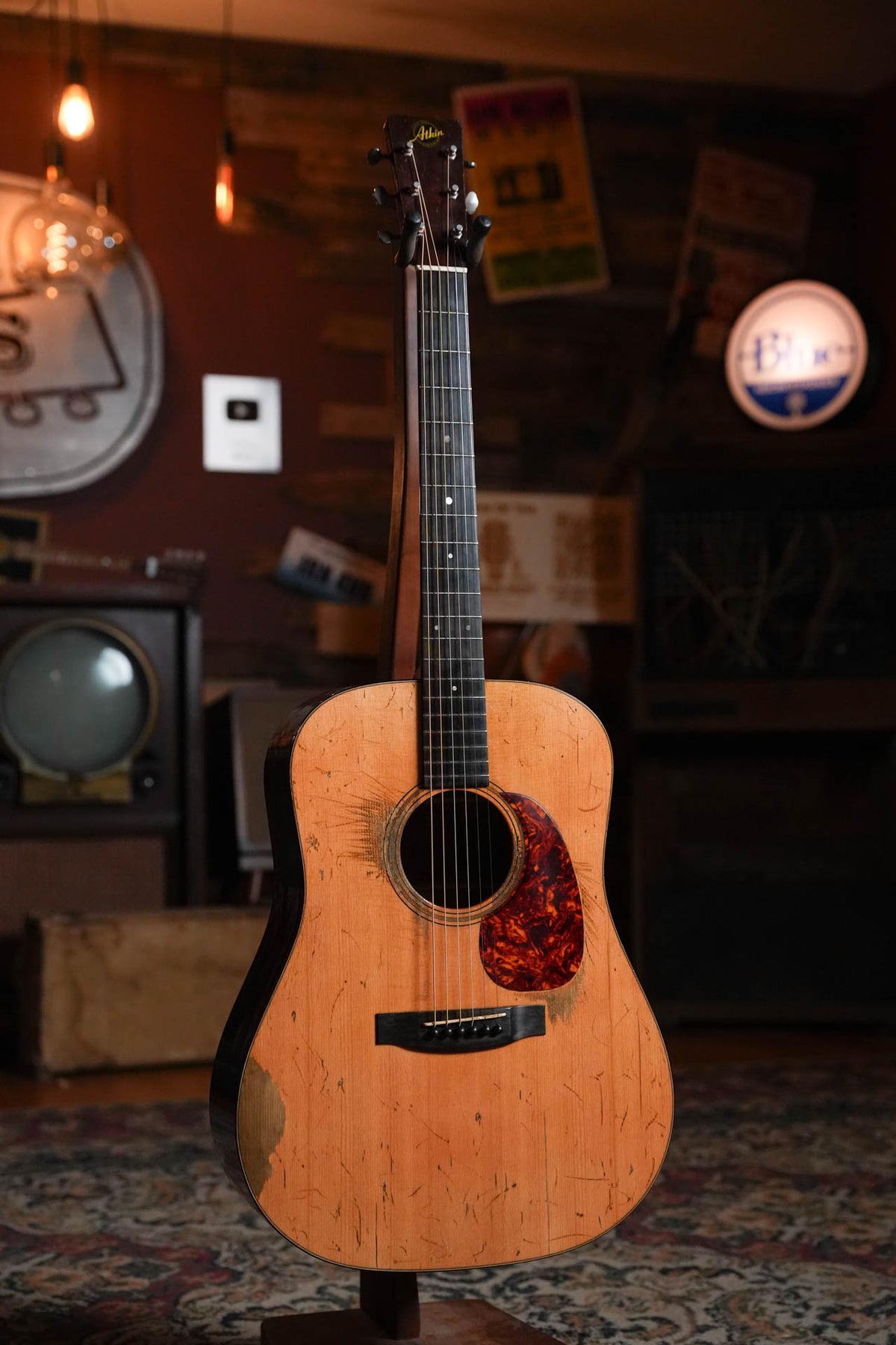 Atkin Essential D Baked Sitka/Mahogany Heavy Aged Dreadnought Acoustic Guitar #4534