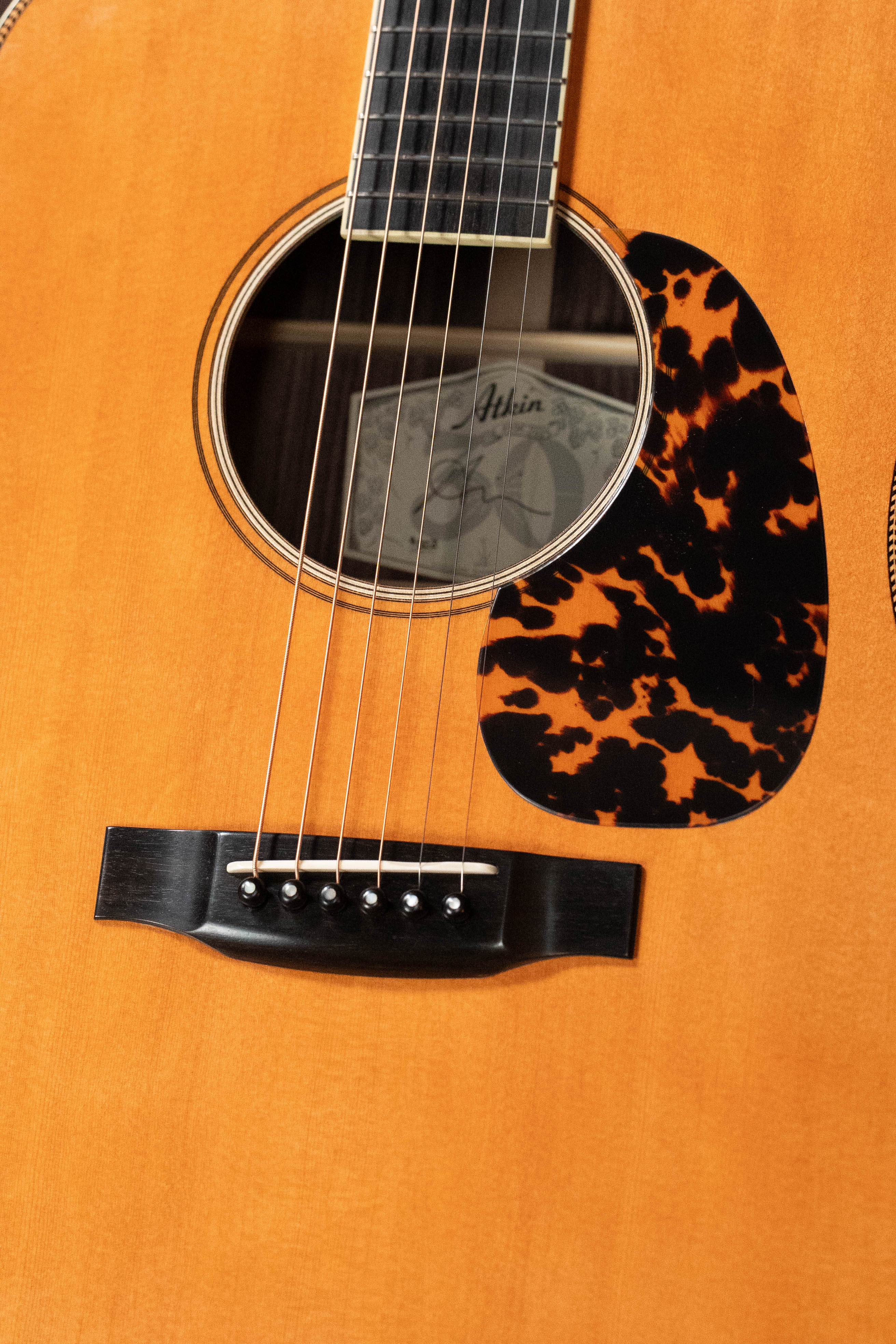 Atkin White Rice Baked Sitka/Rosewood Aged Dreadnought Acoustic Guitar #4002