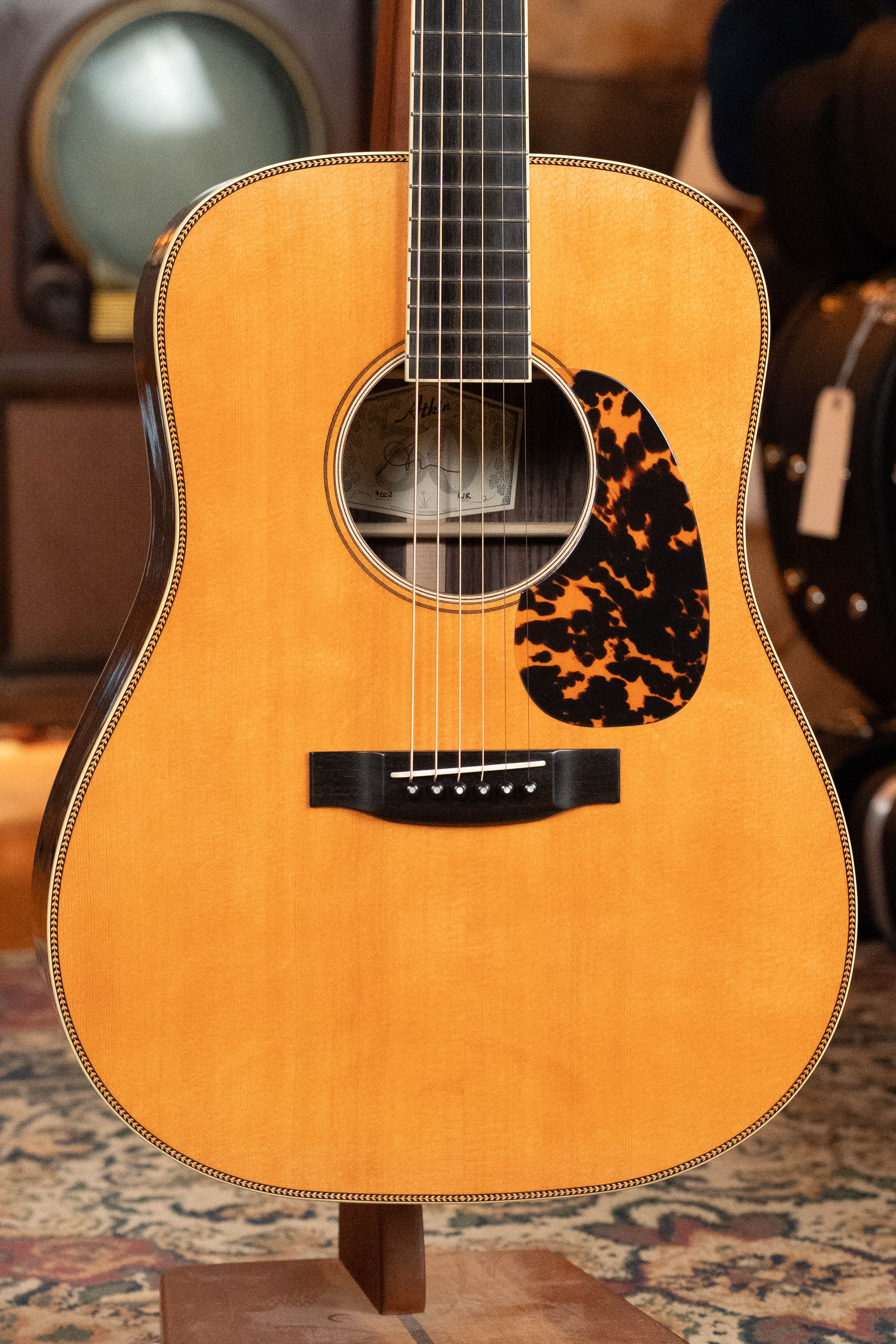 Atkin White Rice Baked Sitka/Rosewood Aged Dreadnought Acoustic Guitar #4002