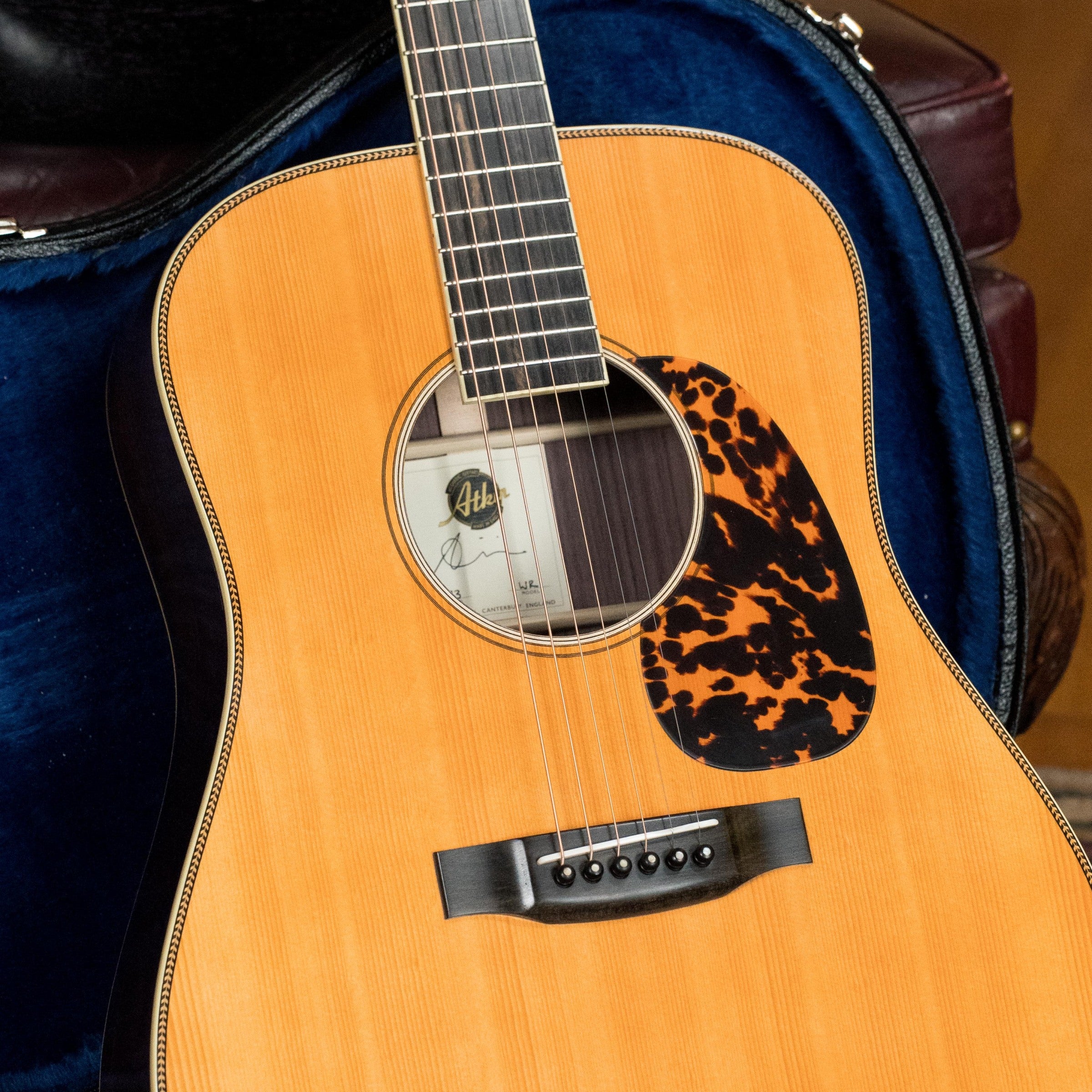 Atkin White Rice Baked Adirondack/Rosewood Dreadnought Acoustic Guitar #3483