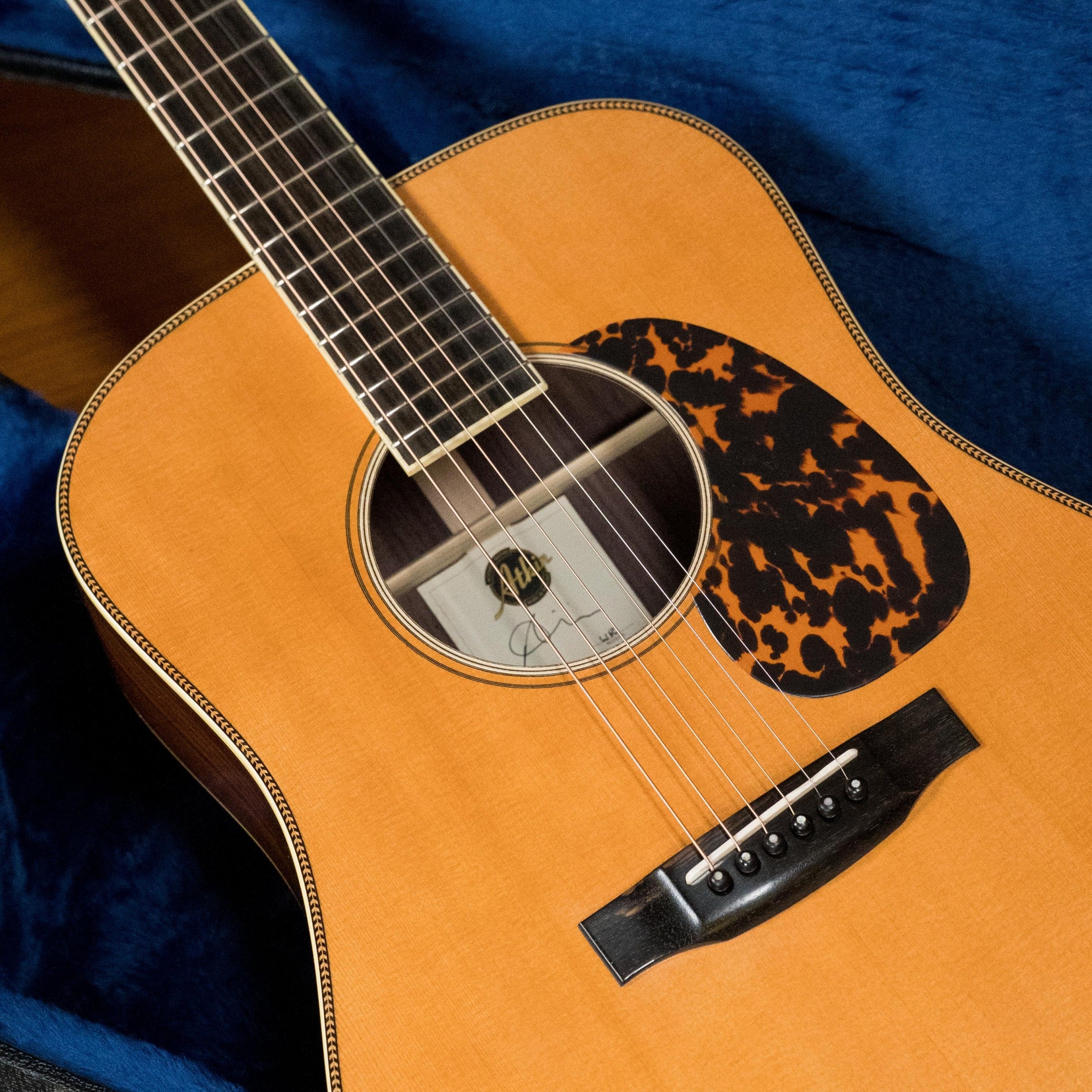 Atkin White Rice Baked Sitka/Rosewood Dreadnought Acoustic Guitar #3497