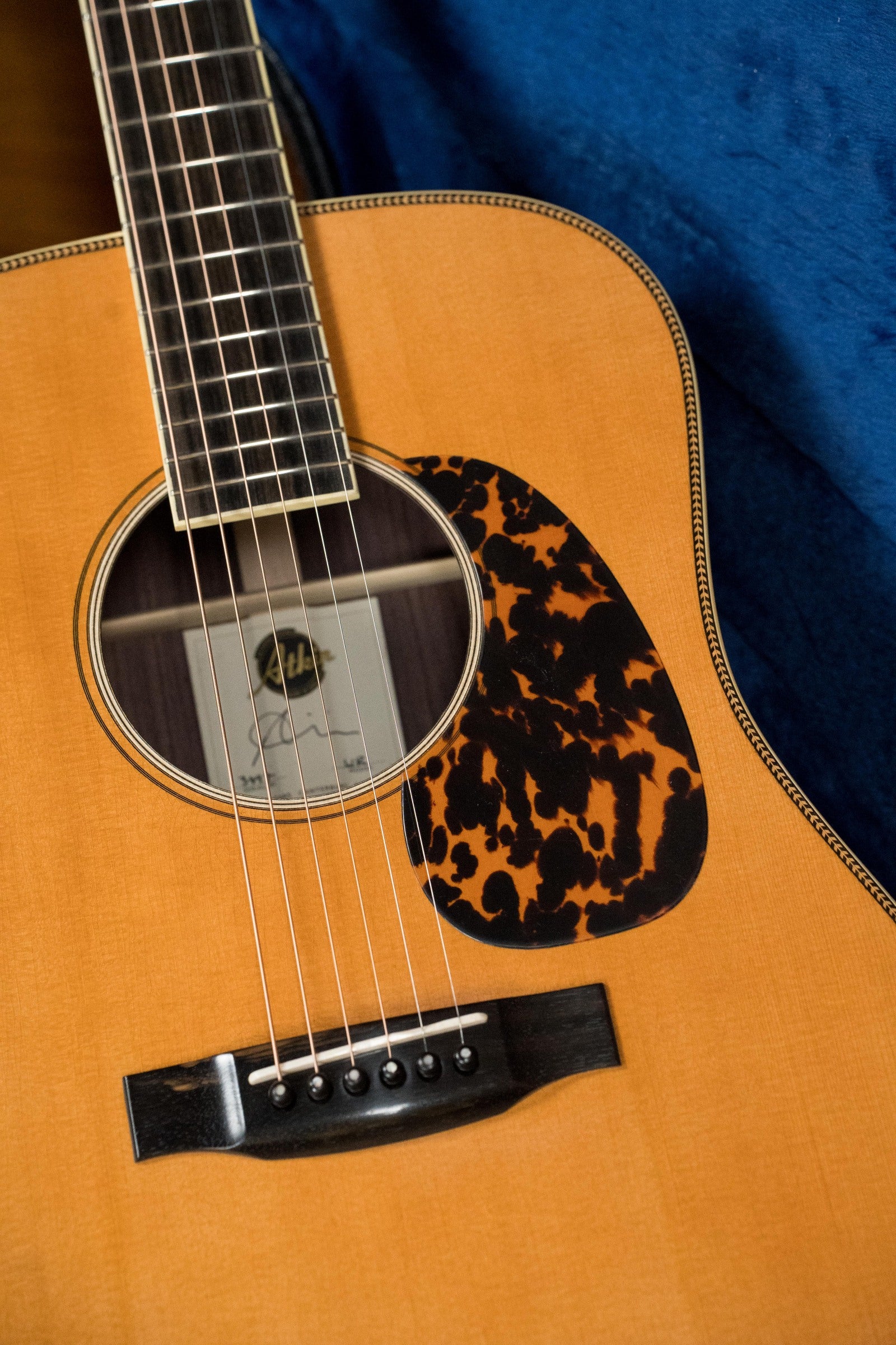 Atkin White Rice Baked Sitka/Rosewood Dreadnought Acoustic Guitar #3497