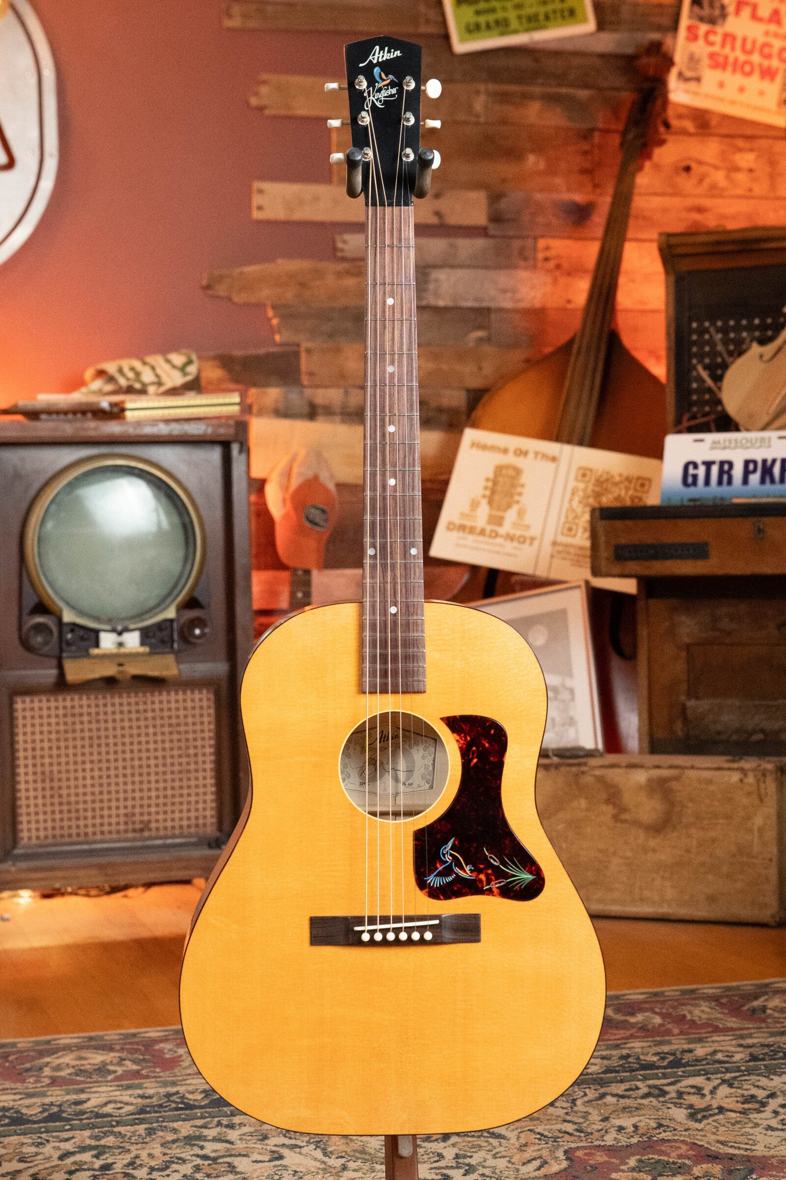 Atkkin 19 Kingfisher Sitka/Maple Dreadnought Acoustic Guitar #3892