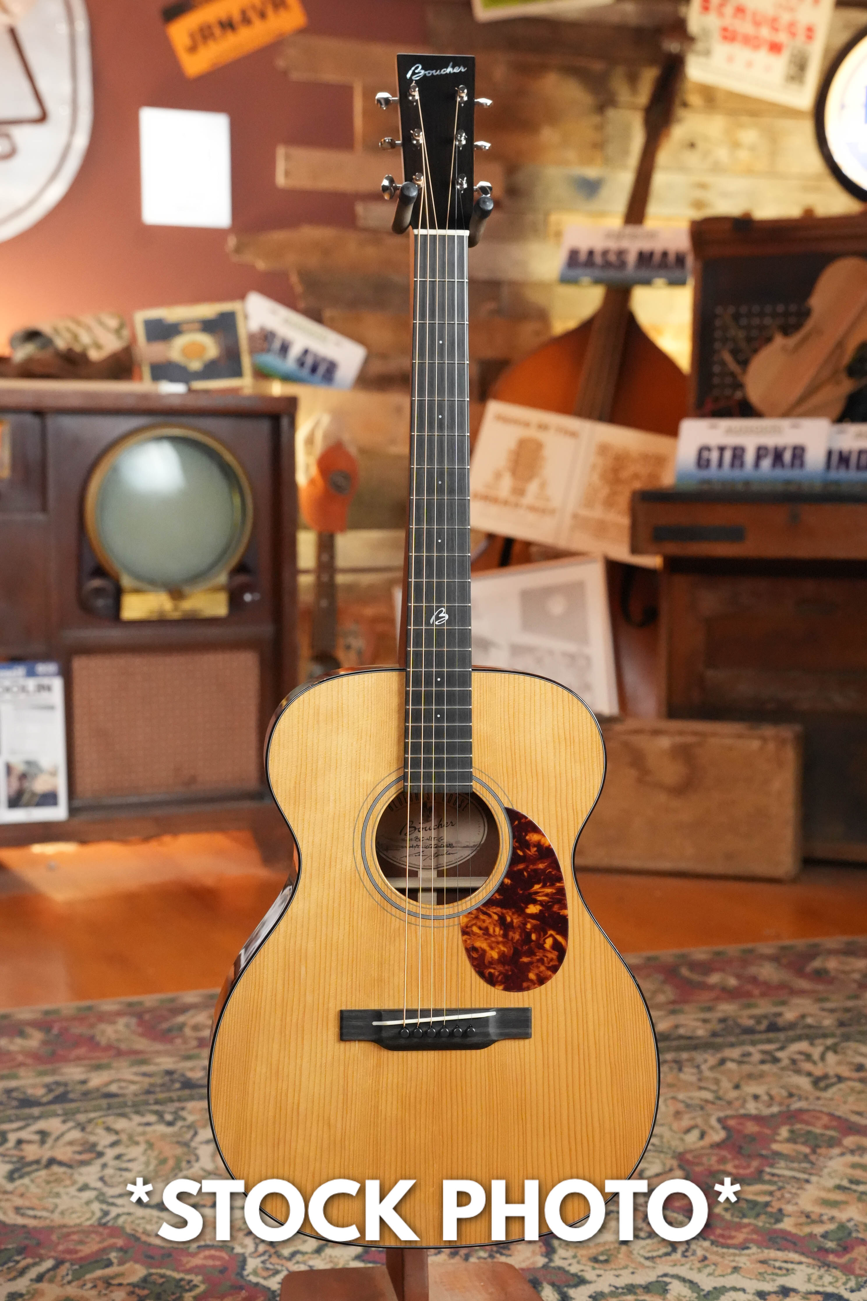 PRE-ORDER DEPOSIT ONLY *New 2026 Model* Boucher BG-41T-G Torrefied Adirondack/Torrefied Mahogany Bluegrass Goose Gold Pack OM Hybrid Acoustic Guitar