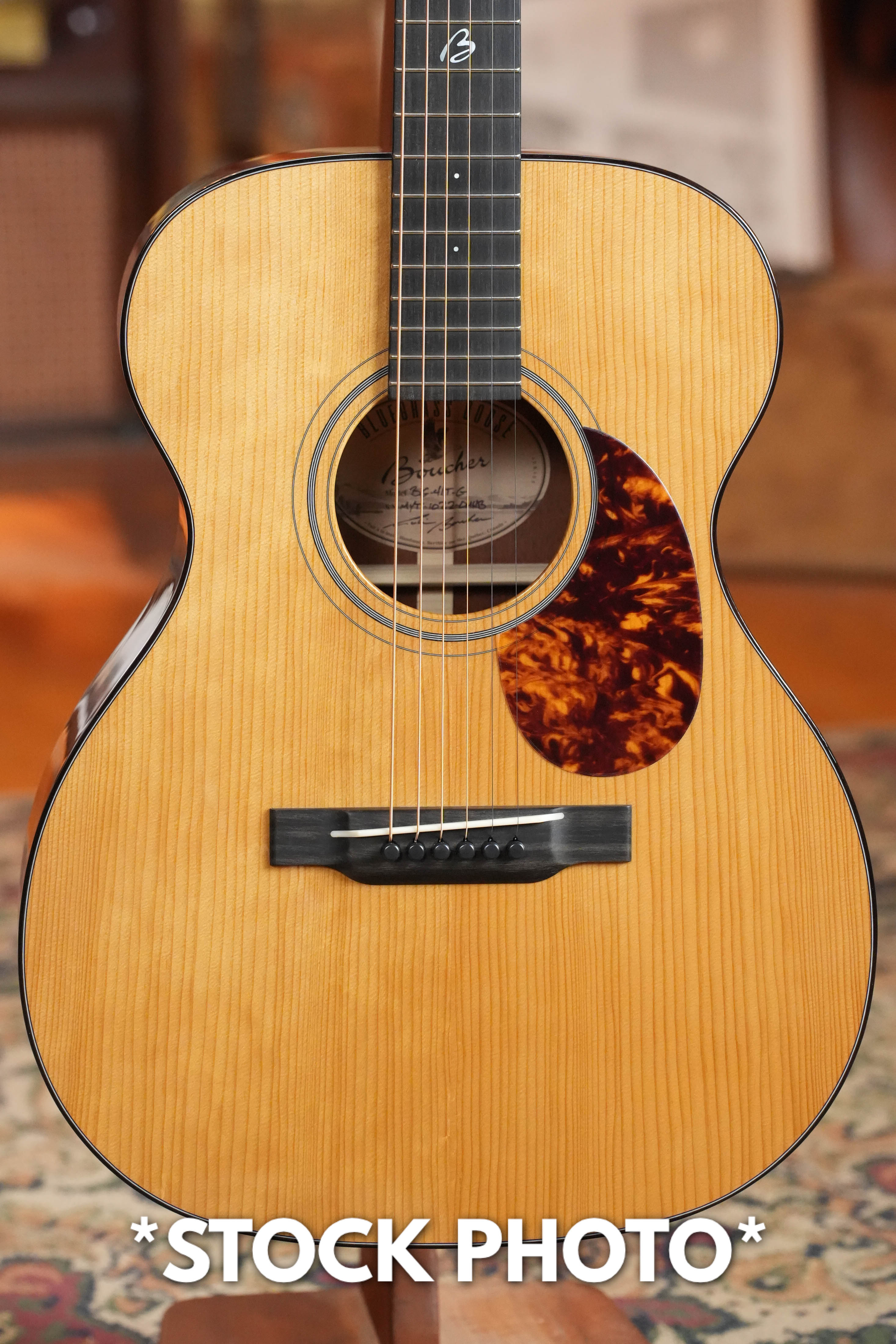 PRE-ORDER DEPOSIT ONLY *New 2026 Model* Boucher BG-41T-G Torrefied Adirondack/Torrefied Mahogany Bluegrass Goose Gold Pack OM Hybrid Acoustic Guitar