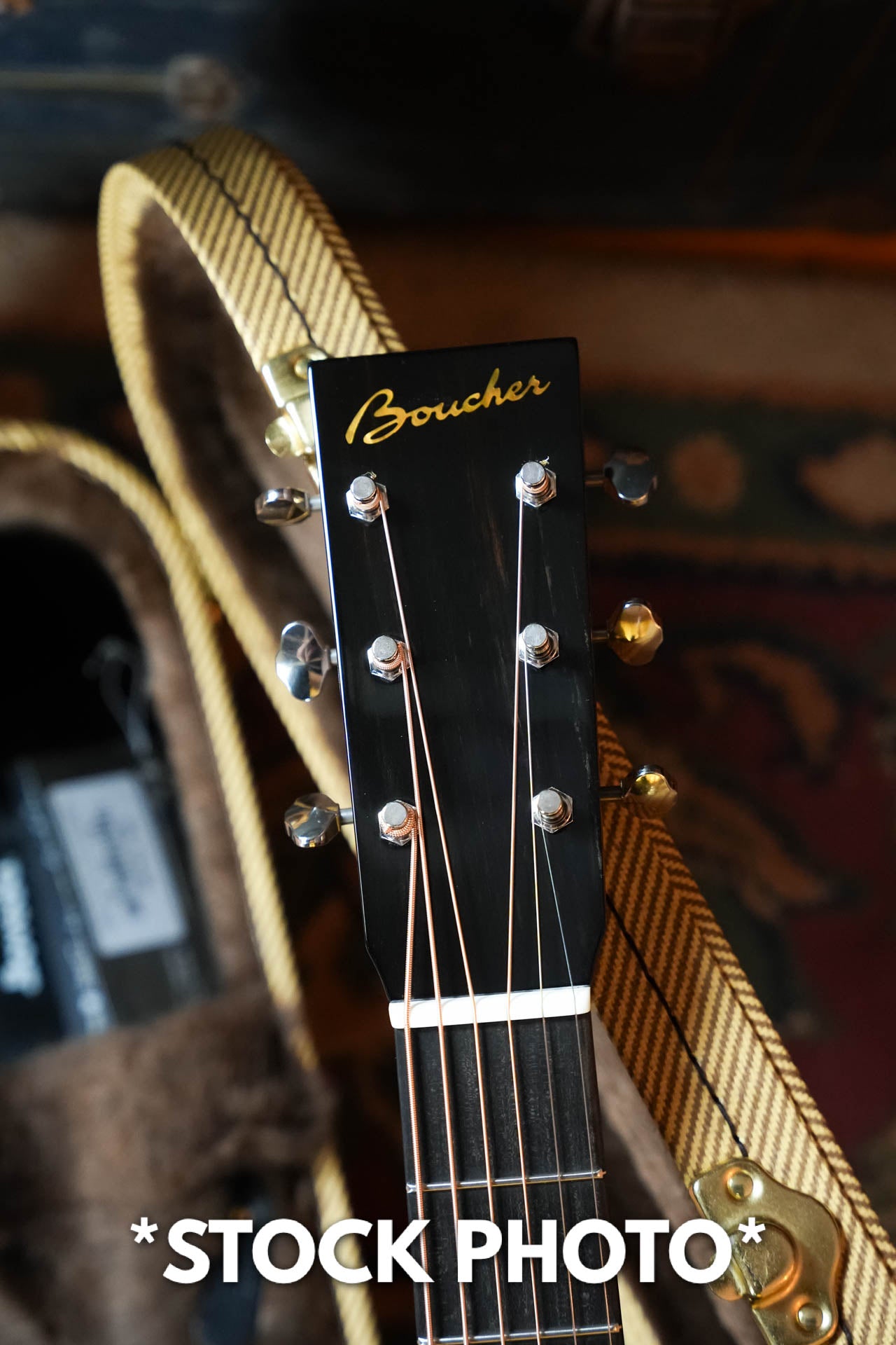 PRE-ORDER DEPOSIT ONLY *New 2026 Model* Boucher BG-42T-BG Torrefied Adirondack/Torrefied Mahogany Bluegrass Goose Ambertone Burst Gold Pack Dreadnought Acoustic Guitar