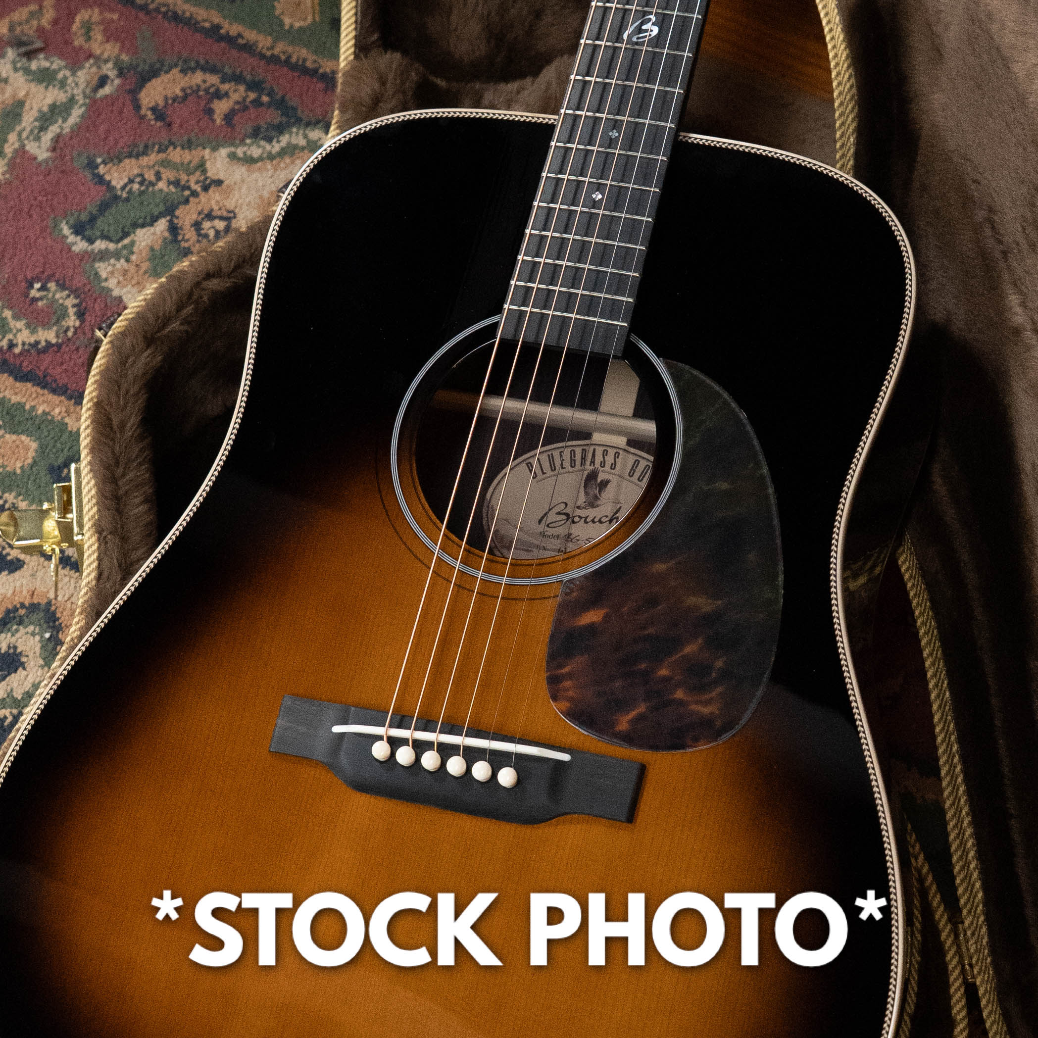 PRE-ORDER DEPOSIT ONLY *New 2026 Model* Boucher BG-52-BM Adirondack/Rosewood Bluegrass Goose Master Pack Tobacco Burst Dreadnought Acoustic Guitar