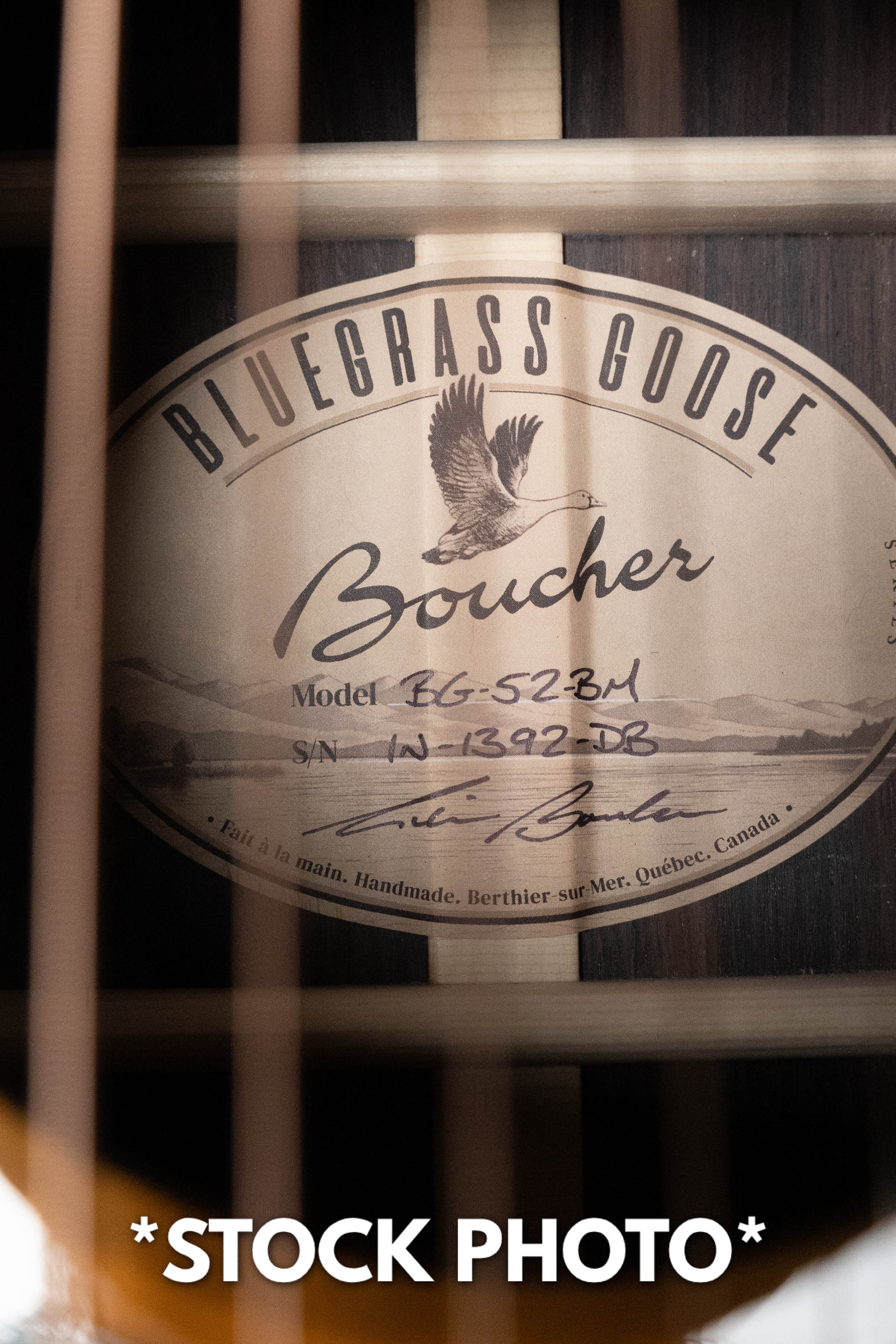 PRE-ORDER DEPOSIT ONLY *New 2026 Model* Boucher BG-52-BM Adirondack/Rosewood Bluegrass Goose Master Pack Tobacco Burst Dreadnought Acoustic Guitar
