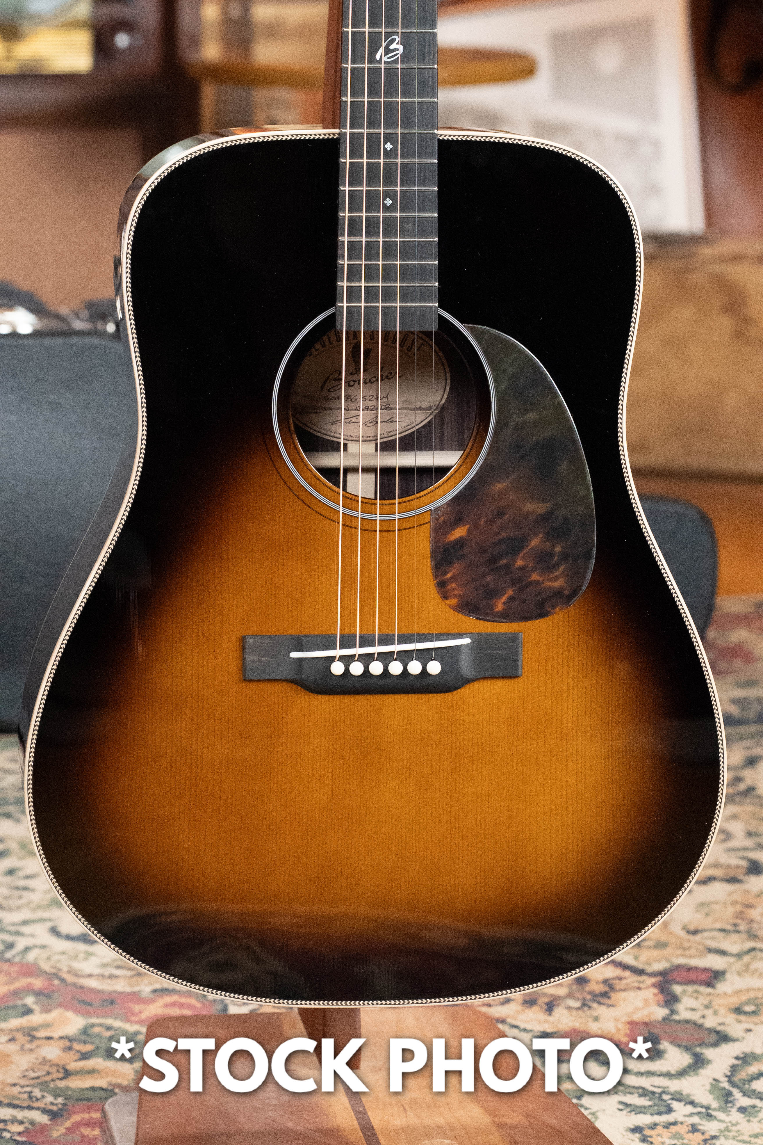 PRE-ORDER DEPOSIT ONLY *New 2026 Model* Boucher BG-52-BM Adirondack/Rosewood Bluegrass Goose Master Pack Tobacco Burst Dreadnought Acoustic Guitar