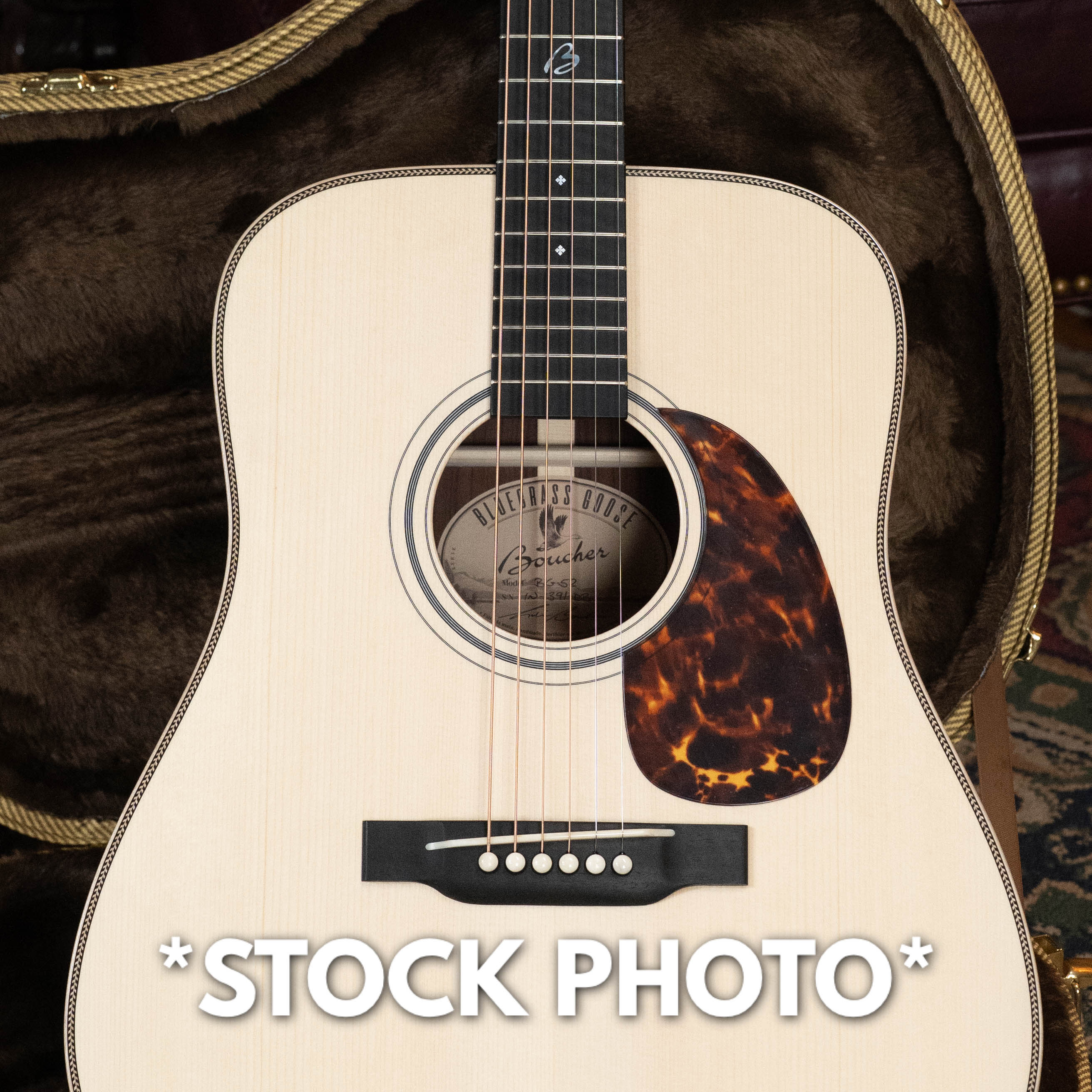 PRE-ORDER DEPOSIT ONLY *New 2026 Model* Boucher BG-52 Adirondack/Rosewood Bluegrass Goose Dreadnought Acoustic Guitar