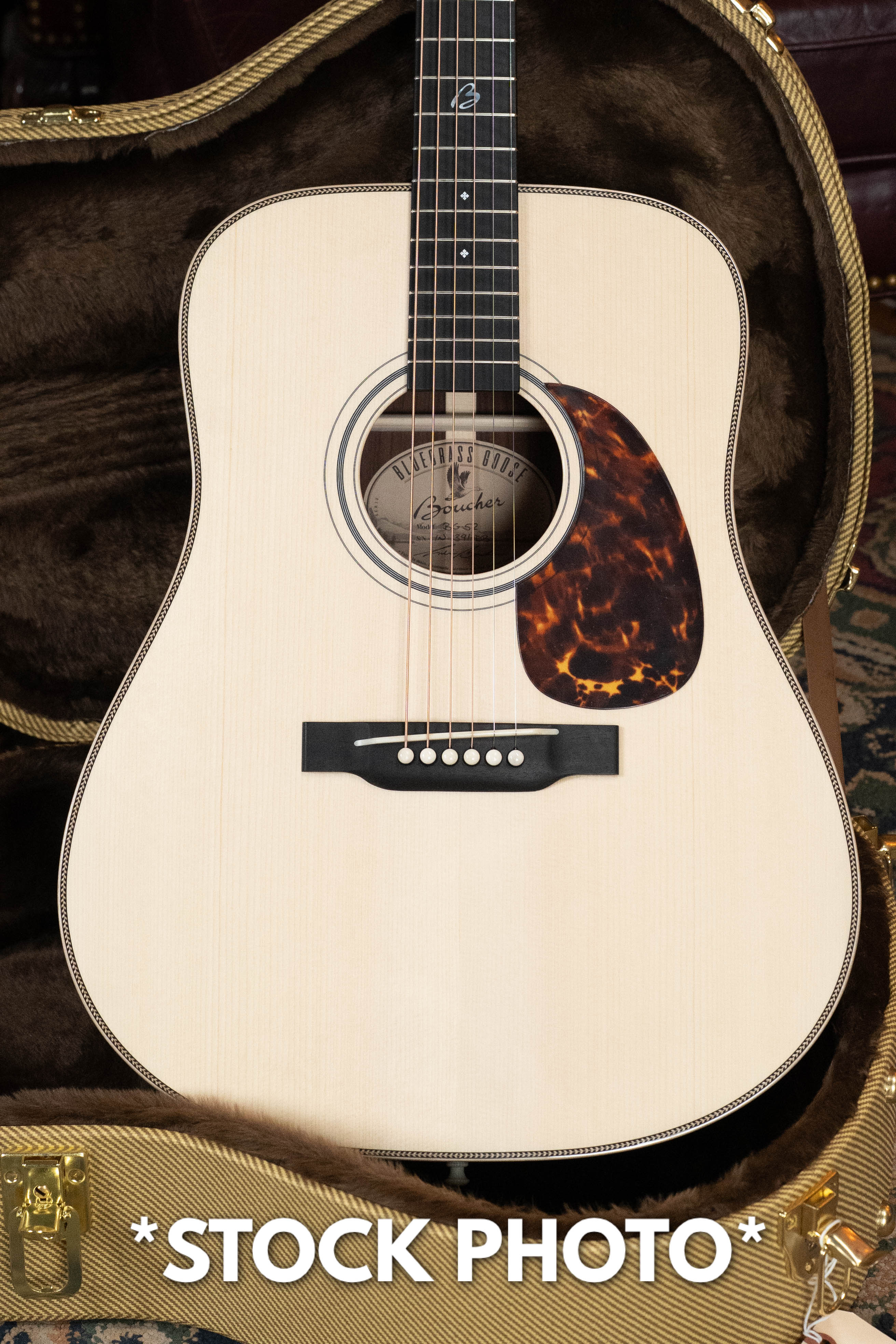 PRE-ORDER DEPOSIT ONLY *New 2026 Model* Boucher BG-52 Adirondack/Rosewood Bluegrass Goose Dreadnought Acoustic Guitar