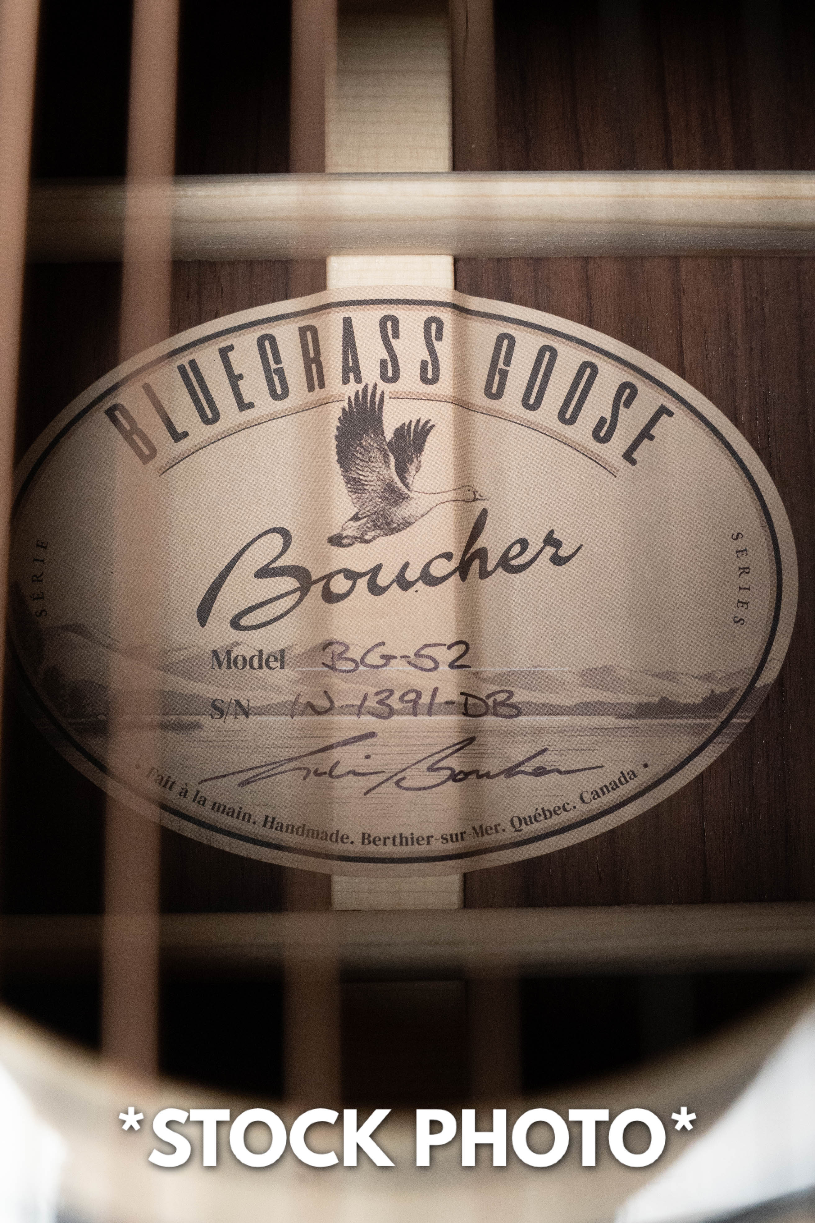 PRE-ORDER DEPOSIT ONLY *New 2026 Model* Boucher BG-52 Adirondack/Rosewood Bluegrass Goose Dreadnought Acoustic Guitar