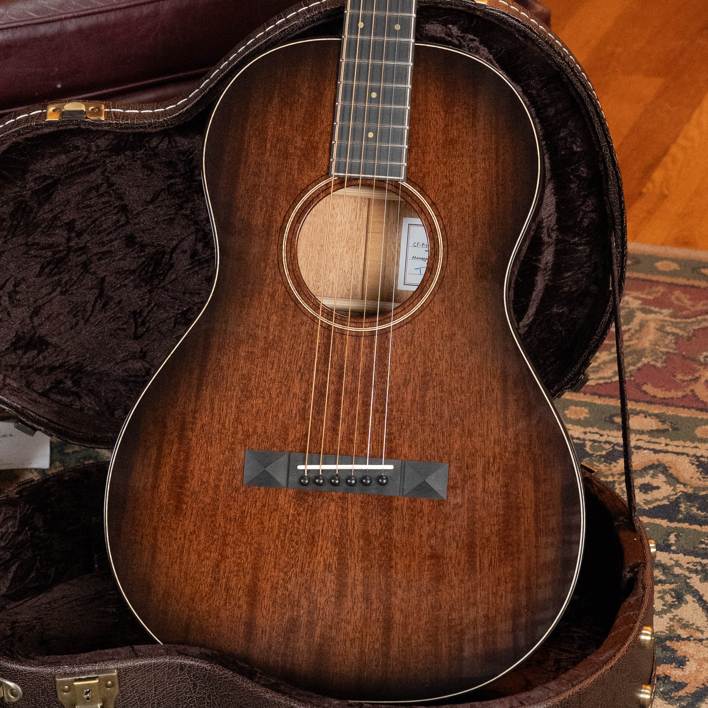 Bedell Classic Folk All Honduran Mahogany Parlor Guitar w/K&K Electronics #3018