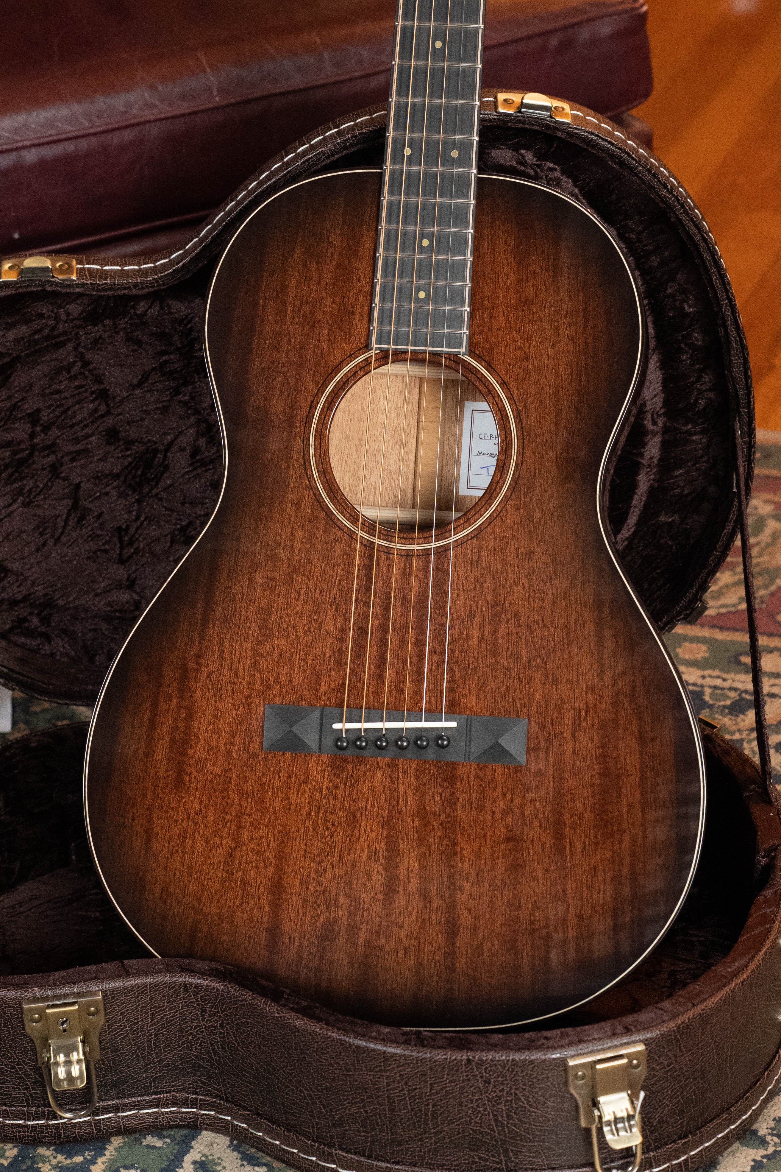 Bedell Classic Folk All Honduran Mahogany Parlor Guitar w/K&K Electronics #3018