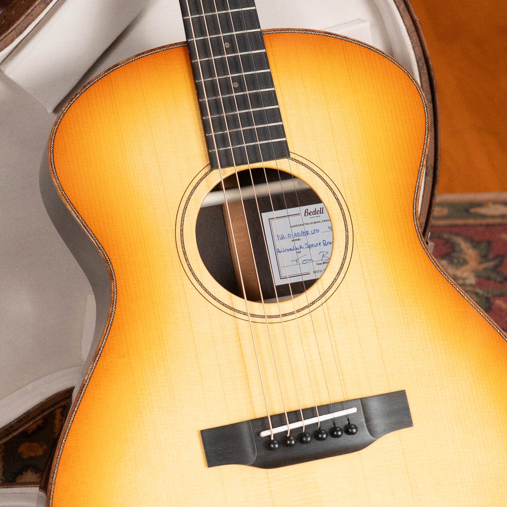 Bedell Bahia Limited Edition 2025 NAMM Launch Adirondack/Brazilian Rosewood OM Acoustic Guitar #5002