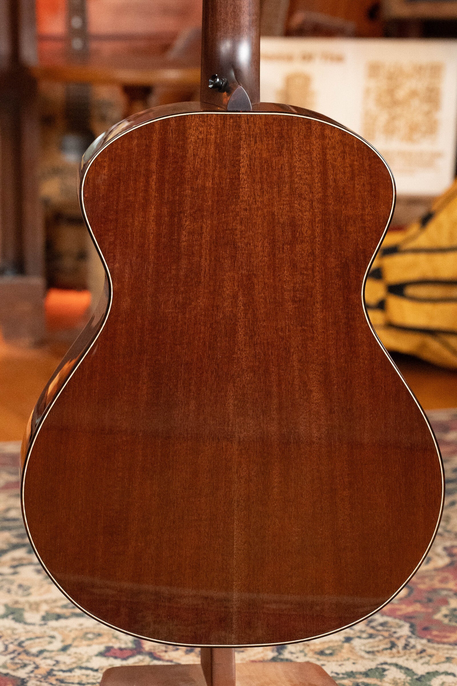 Bedell Classic Folk All Honduran Mahogany Antique Burst Orchestra Model Guitar w/Electronics #5009