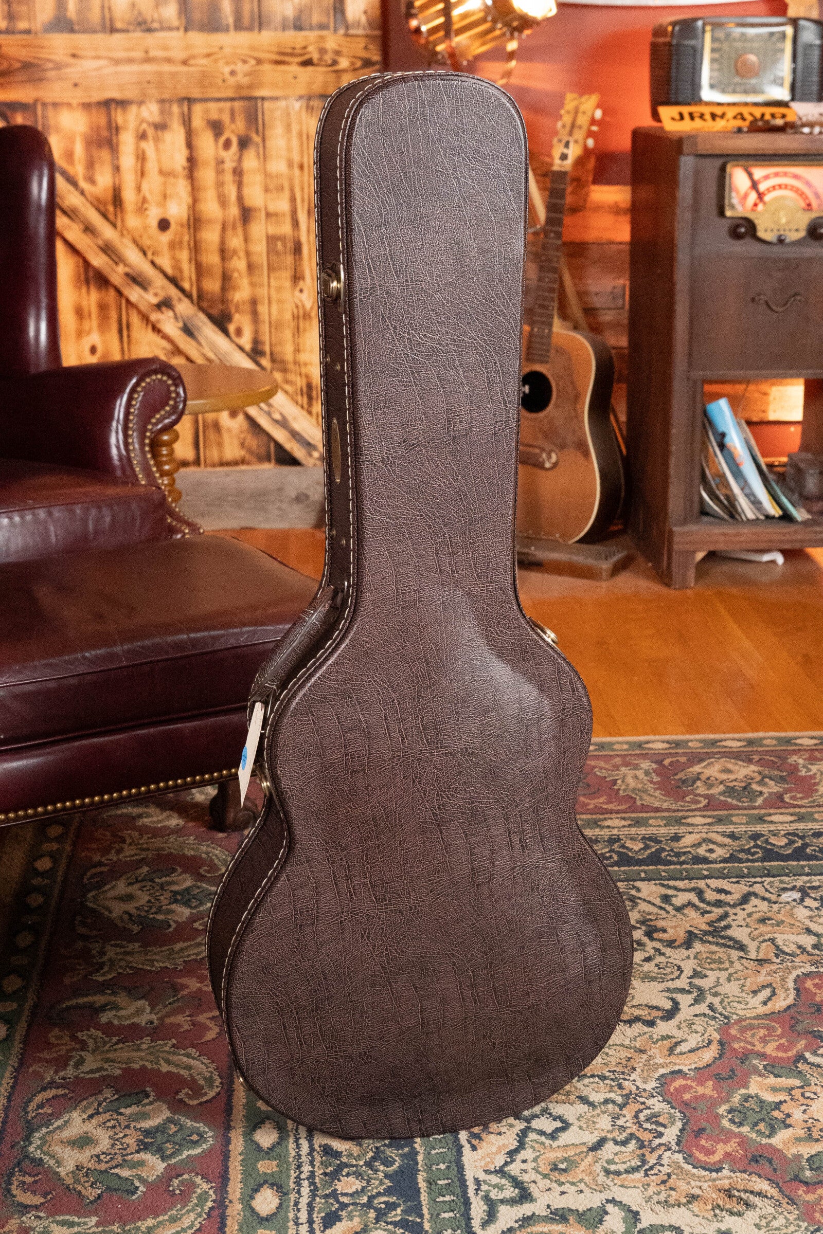 Bedell Classic Folk All Honduran Mahogany Antique Burst Orchestra Model Guitar w/Electronics #5009