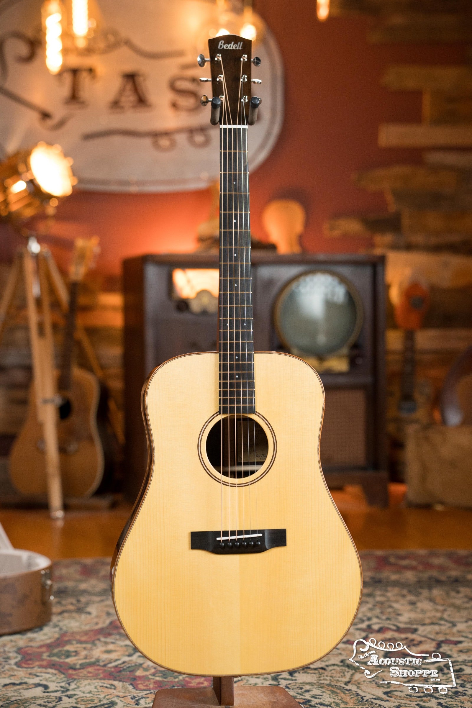 Bedell Custom Coffee House Dreadnought Adirondack-Milagro Brazilian #4022