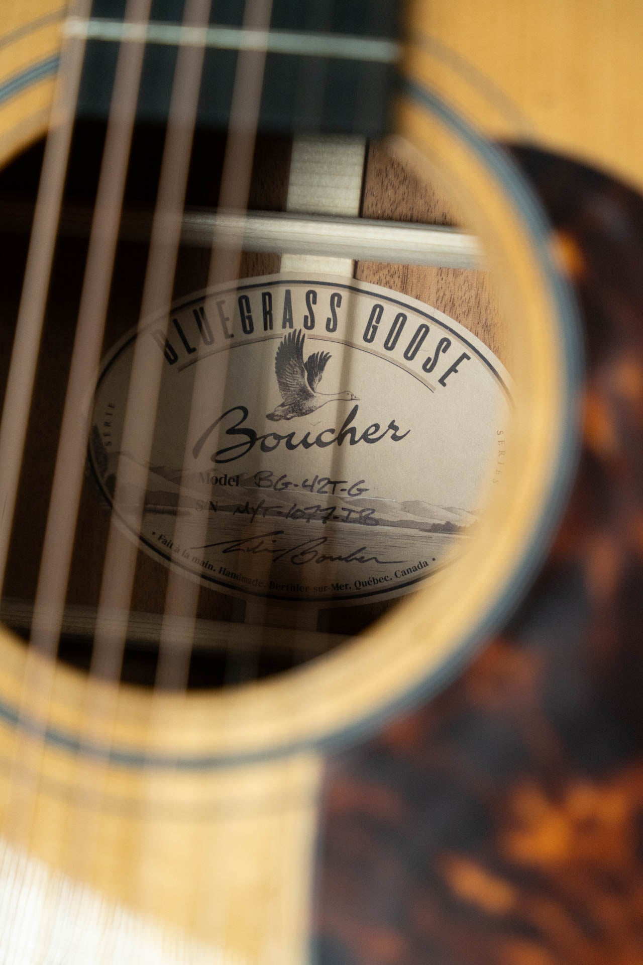 Boucher BG-42T-G Torrefied Adirondack/Torrefied Mahogany Bluegrass Goose Gold Pack Dreadnought Acoustic Guitar #1077