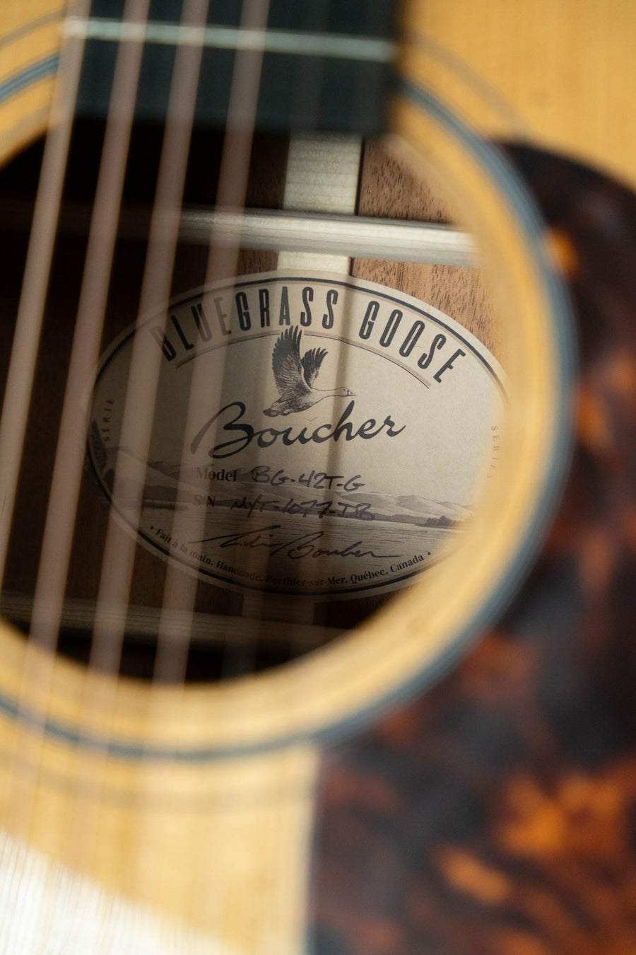 Boucher BG-42T-G Torrefied Adirondack/Torrefied Mahogany Bluegrass Goose Gold Pack Dreadnought Acoustic Guitar #1077
