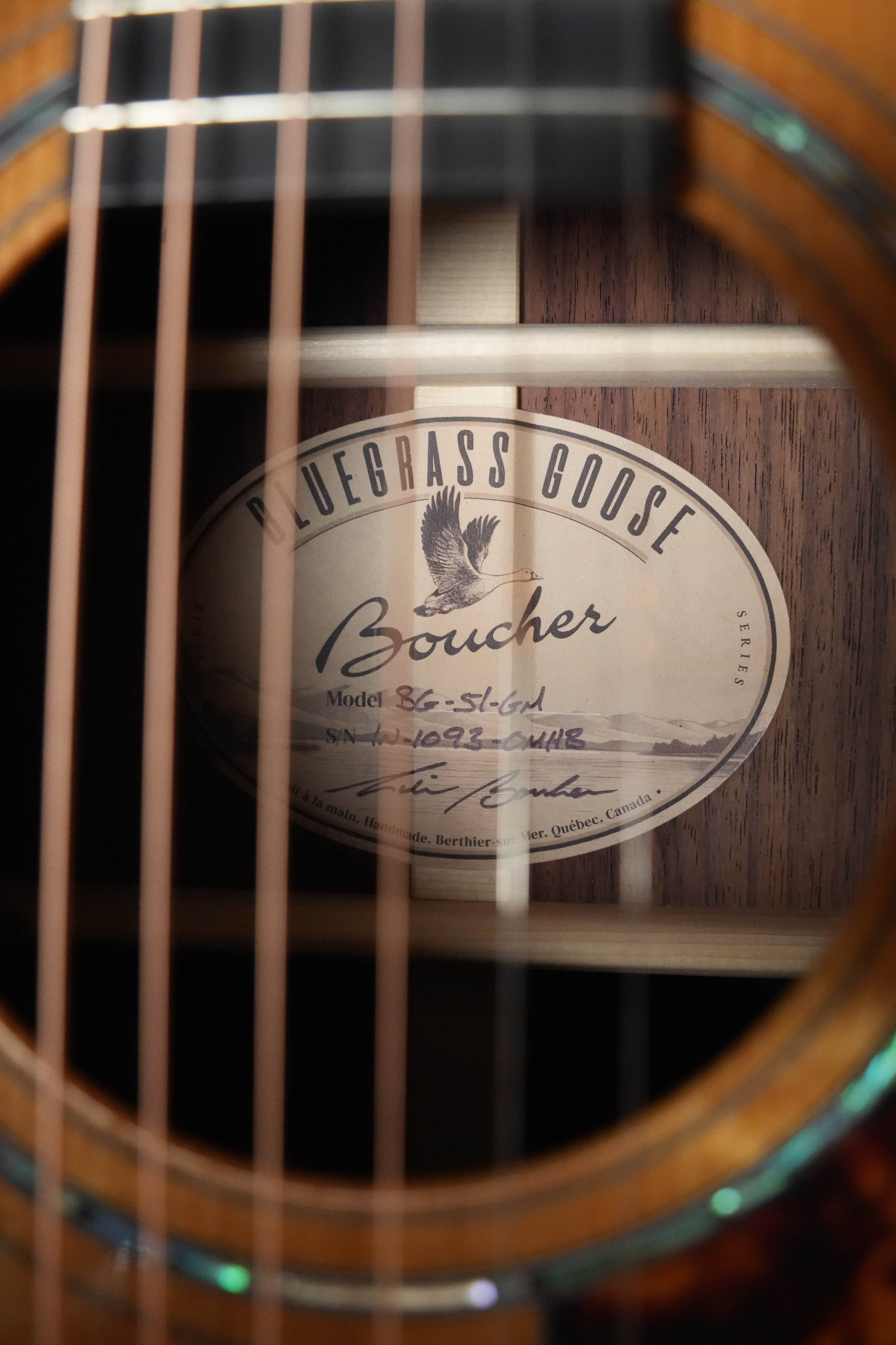 Boucher BG-51-GM Torrefied Adirondack/Rosewood Bluegrass Goose Gold and Masterworks Package Dreadnought Acoustic Guitar #1093