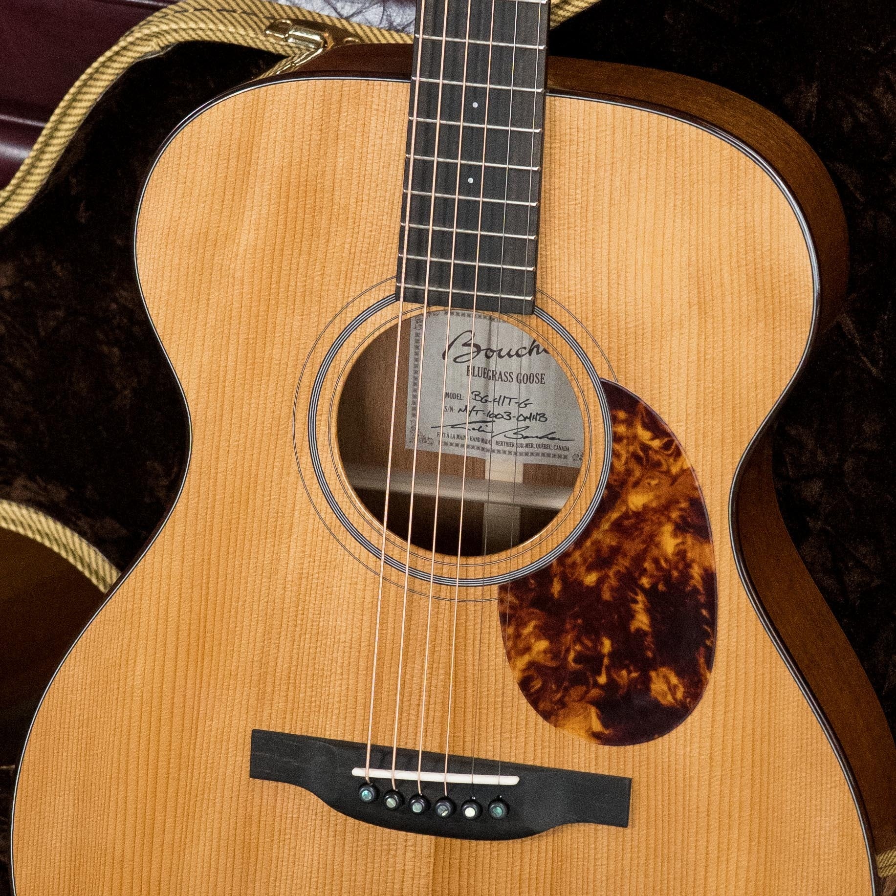 Boucher BG-41T-G Bluegrass Goose Series *ALL* Torrefied Adirondack/Mahogany OM Gold Pack Acoustic Guitar #1003