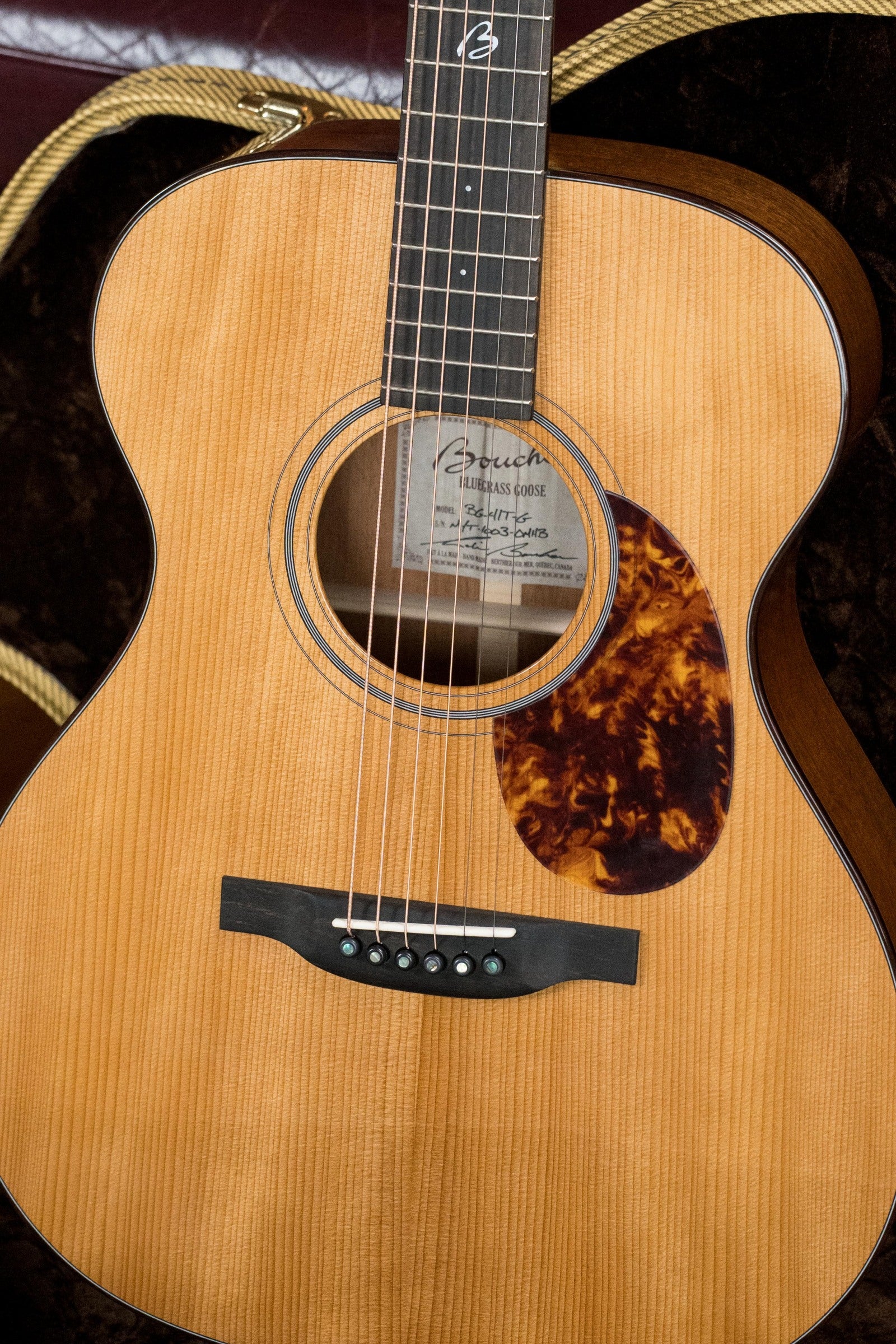 Boucher BG-41T-G Bluegrass Goose Series *ALL* Torrefied Adirondack/Mahogany OM Gold Pack Acoustic Guitar #1003
