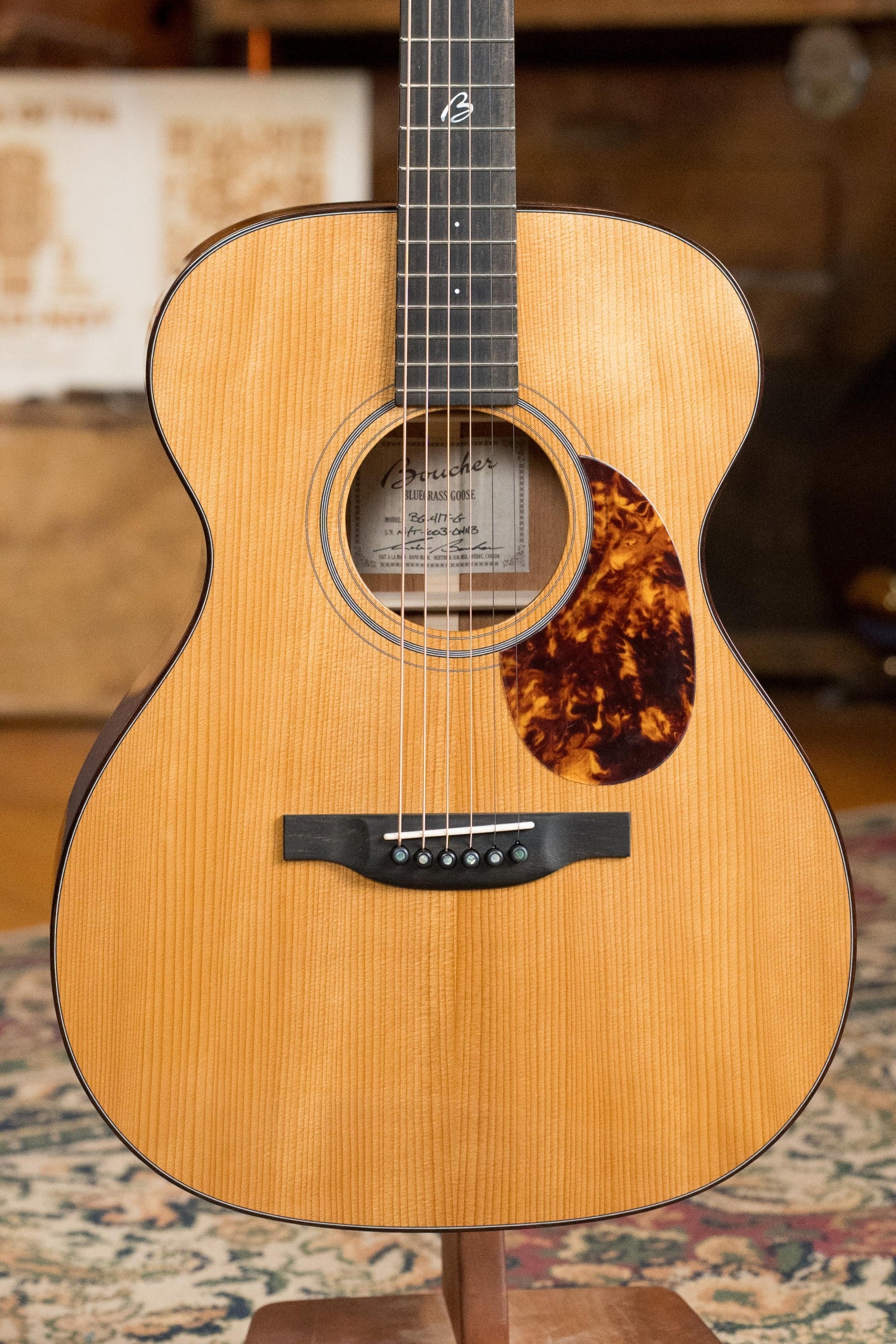 Boucher BG-41T-G Bluegrass Goose Series *ALL* Torrefied Adirondack/Mahogany OM Gold Pack Acoustic Guitar #1003