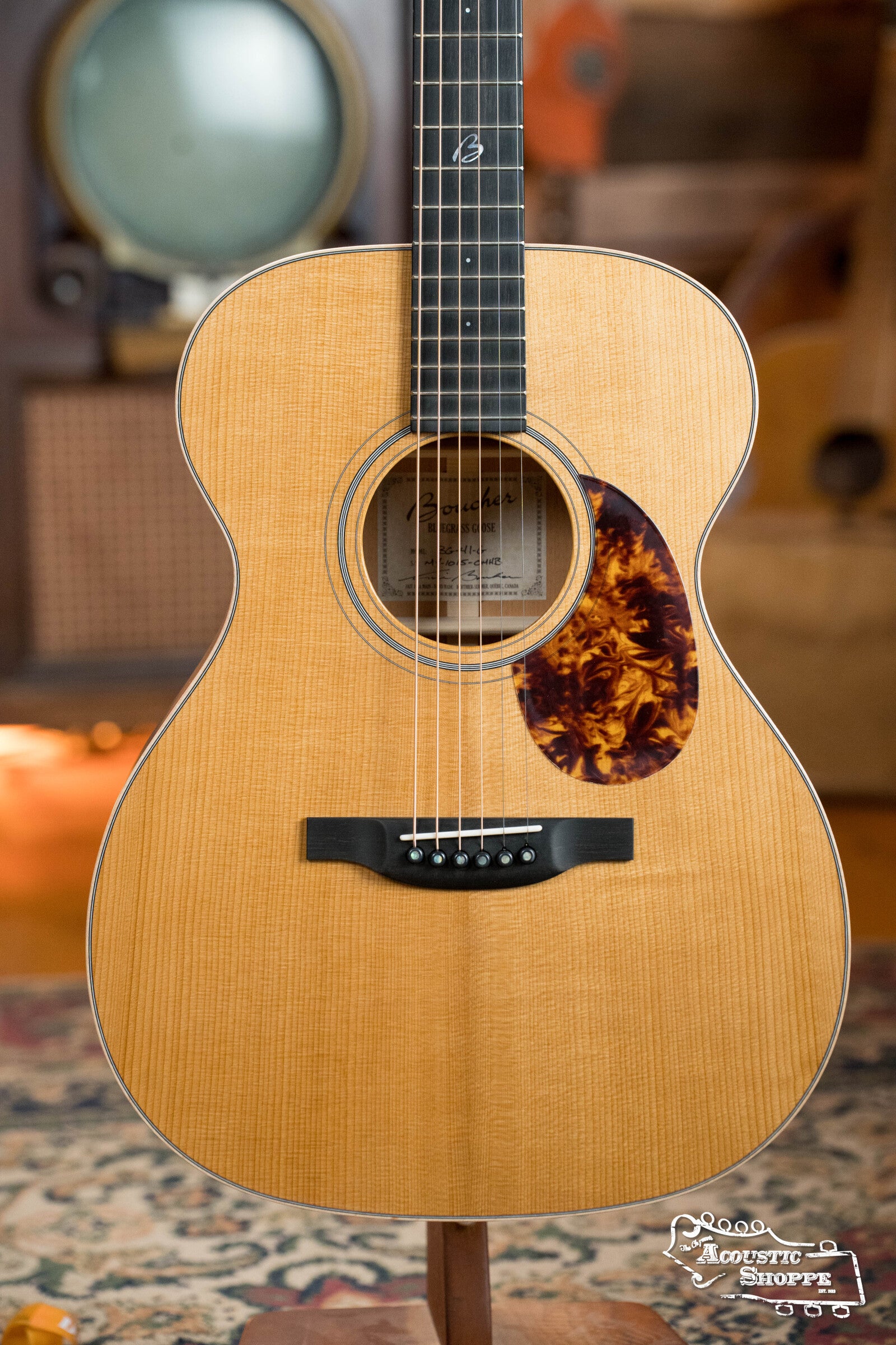 Boucher BG-41-G Bluegrass Goose Series Gold Torrefied Adirondack/Mahogany OM Acoustic Guitar #1015