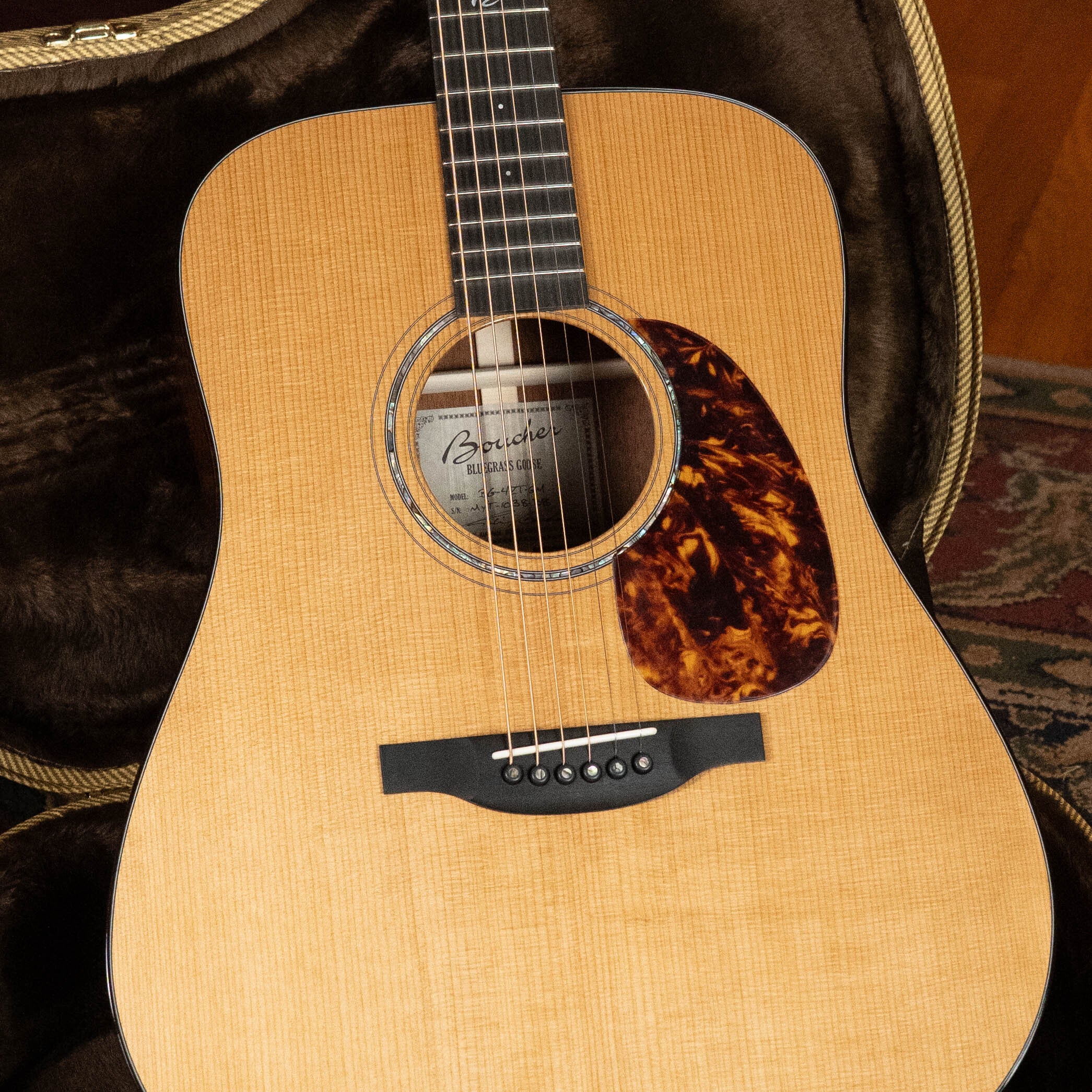 Boucher BG-42T-GM Bluegrass Goose Series *ALL* Torrefied Master Grade Adirondack/Mahogany Dreadnought Gold Master Pack Acoustic Guitar #1038