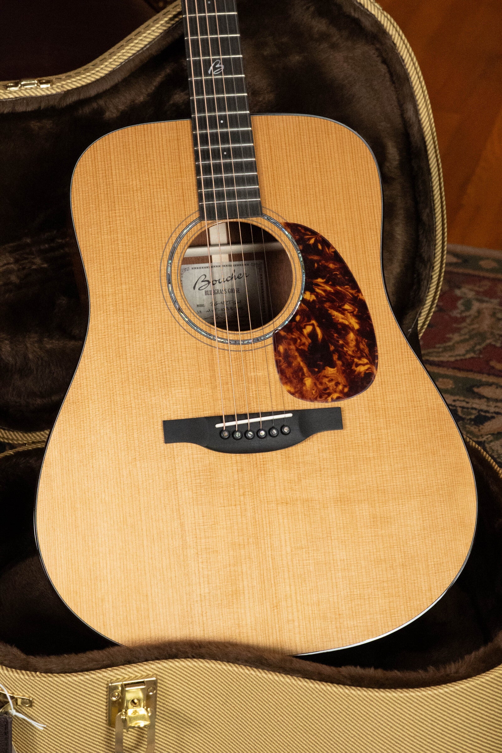 Boucher BG-42T-GM Bluegrass Goose Series *ALL* Torrefied Master Grade Adirondack/Mahogany Dreadnought Gold Master Pack Acoustic Guitar #1038