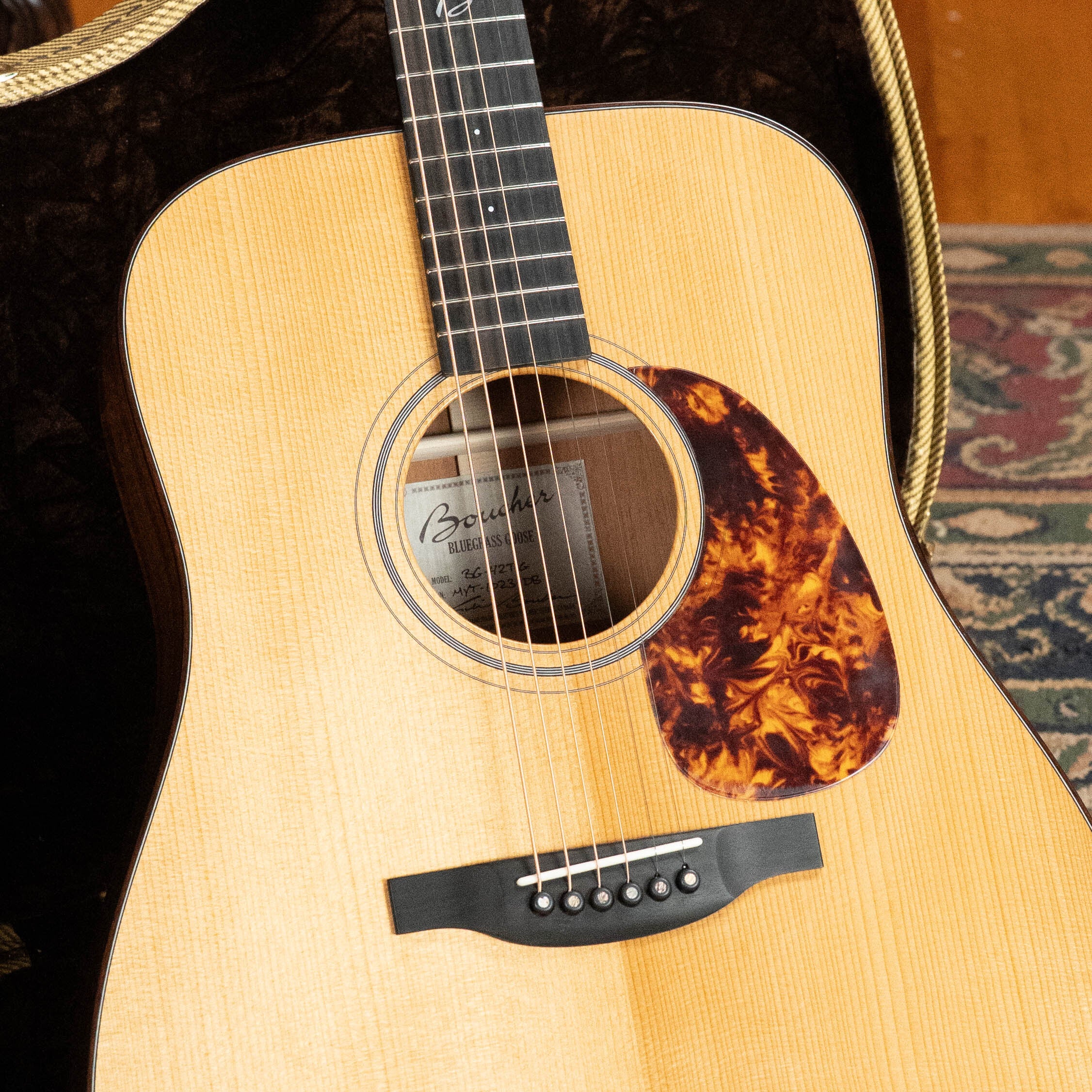 Boucher BG-42T-G Bluegrass Goose Series *ALL* Torrefied Master Grade Adirondack/Mahogany Dreadnought Gold Pack Acoustic Guitar #1023