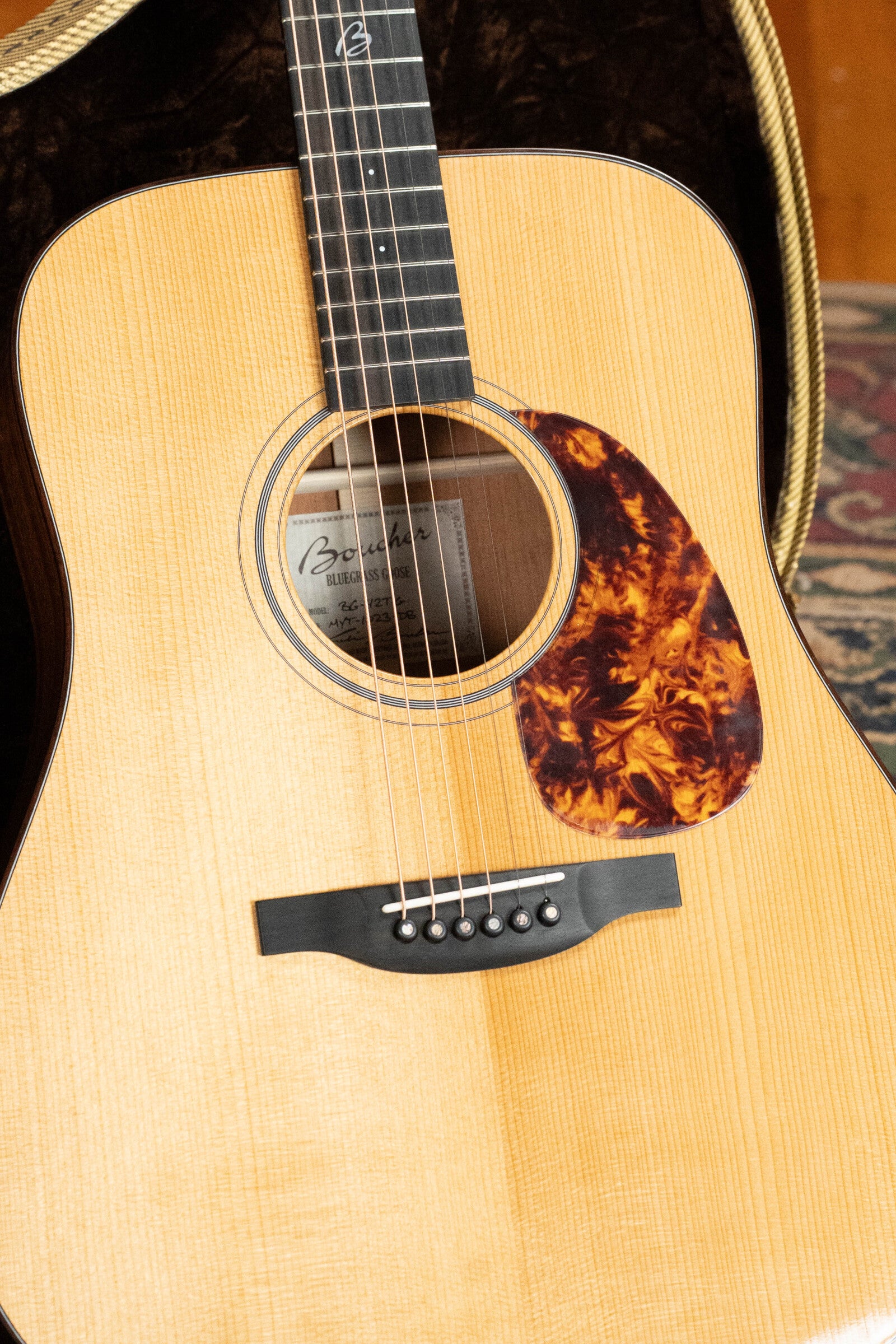 Boucher BG-42T-G Bluegrass Goose Series *ALL* Torrefied Master Grade Adirondack/Mahogany Dreadnought Gold Pack Acoustic Guitar #1023