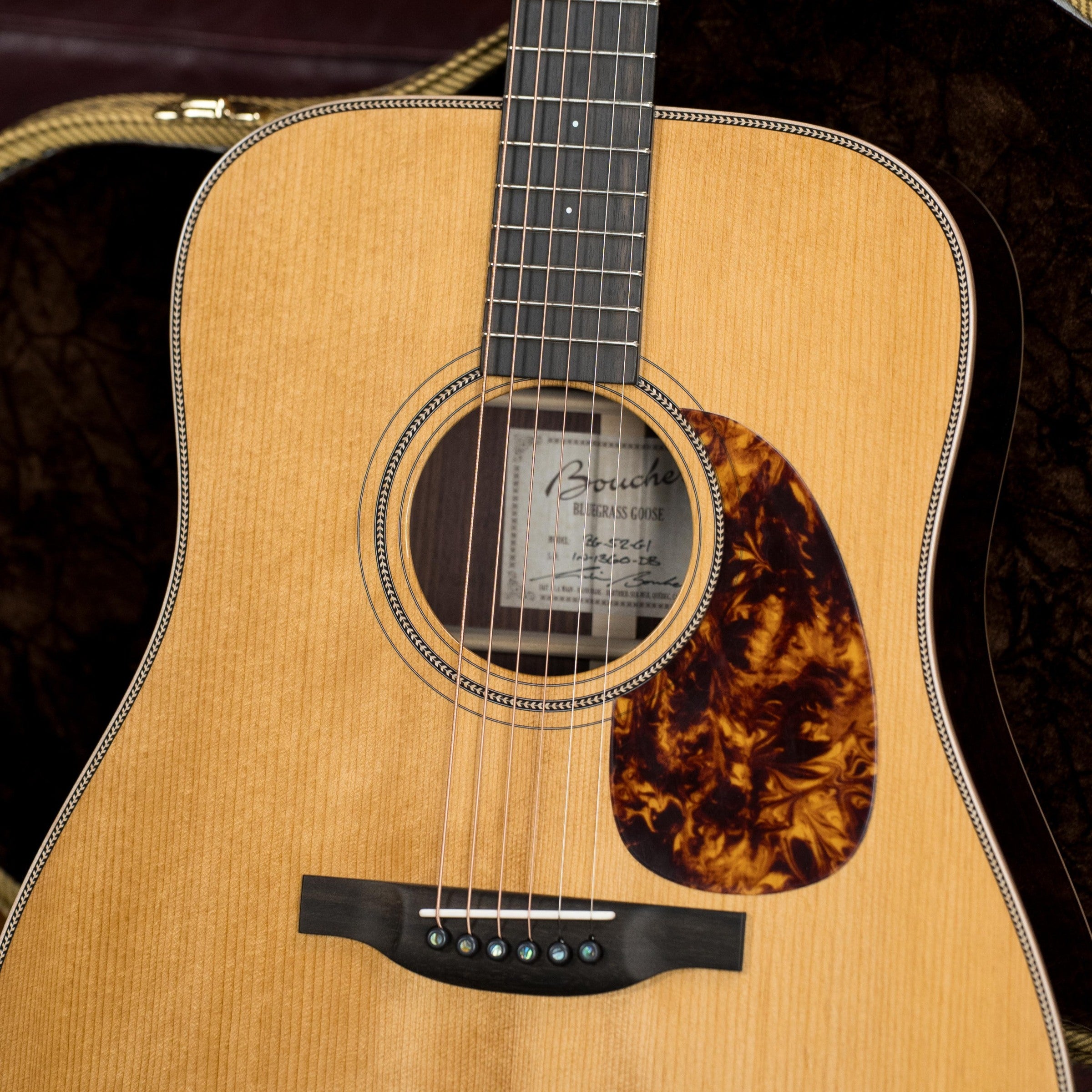 Boucher BG-52-GI Bluegrass Goose Series Torrefied Adirondack Red Spruce/East Indian Rosewood Dreadnought Guitar w/K&K Pickup #1360