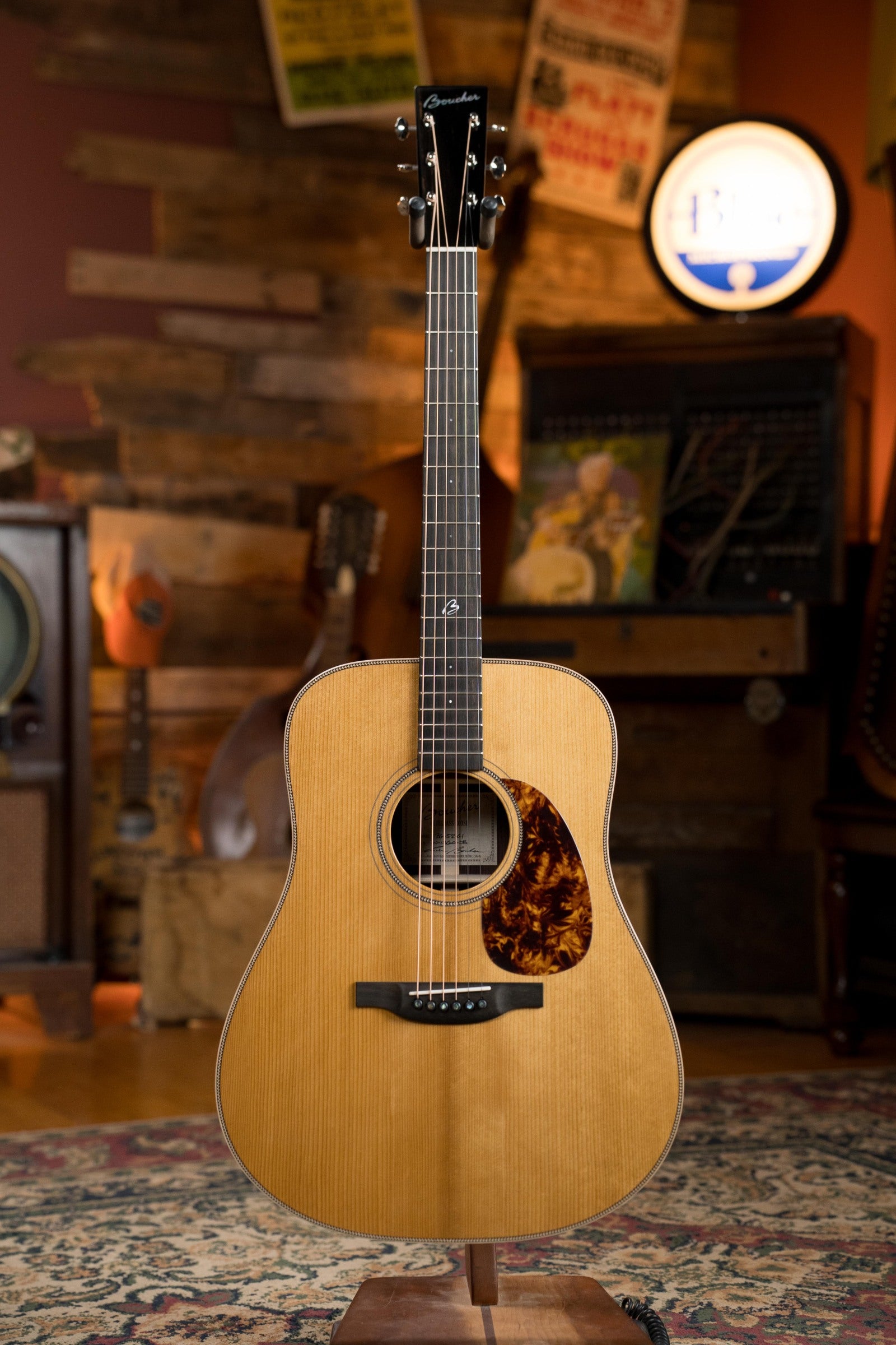 Boucher BG-52-GI Bluegrass Goose Series Torrefied Adirondack Red Spruce/East Indian Rosewood Dreadnought Guitar w/K&K Pickup #1360