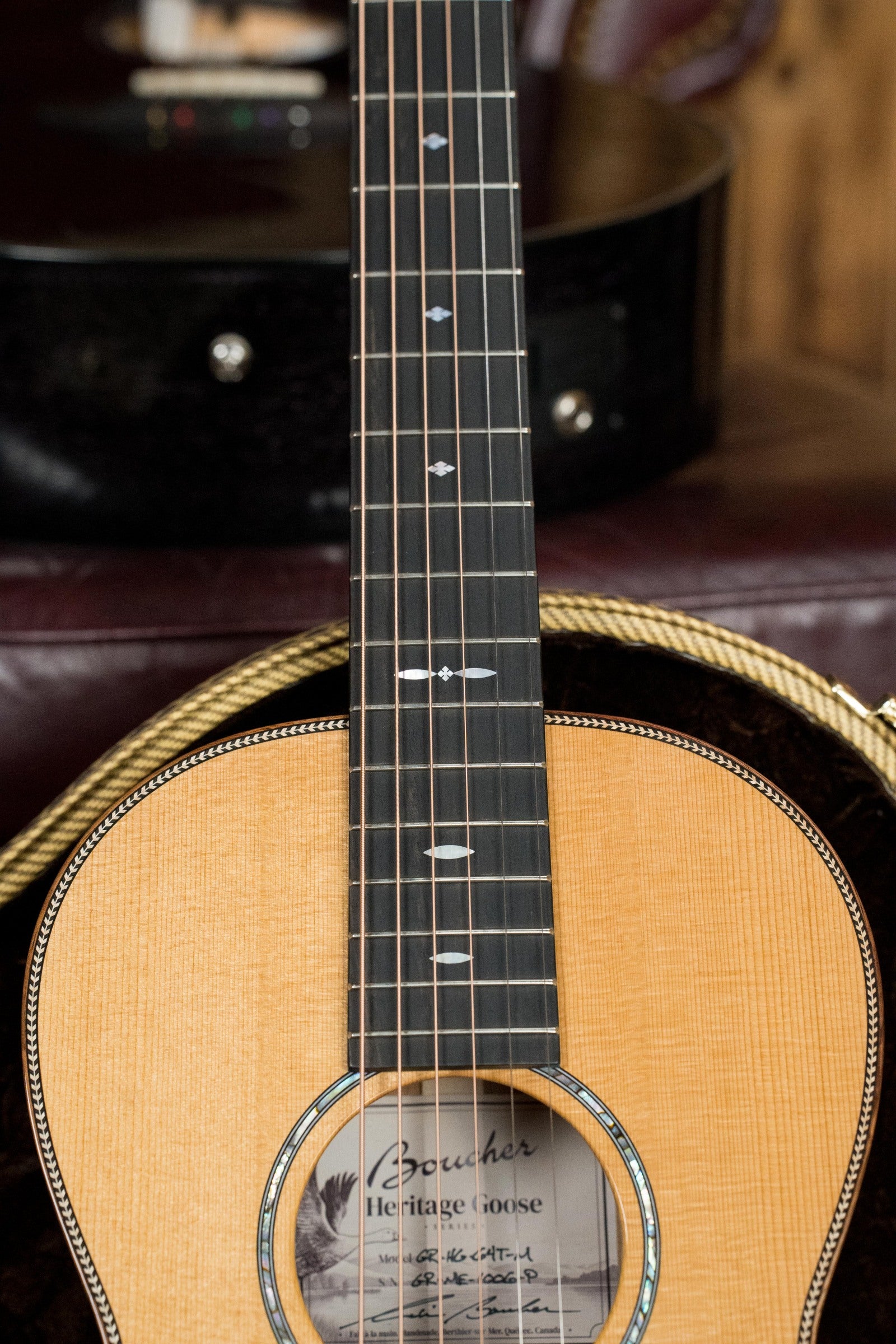 Boucher GR-HG-64T-M Grande Reserve Master Series ALL Torrefied Adirondack/Flamed Maple Parlor Acoustic Guitar #1006