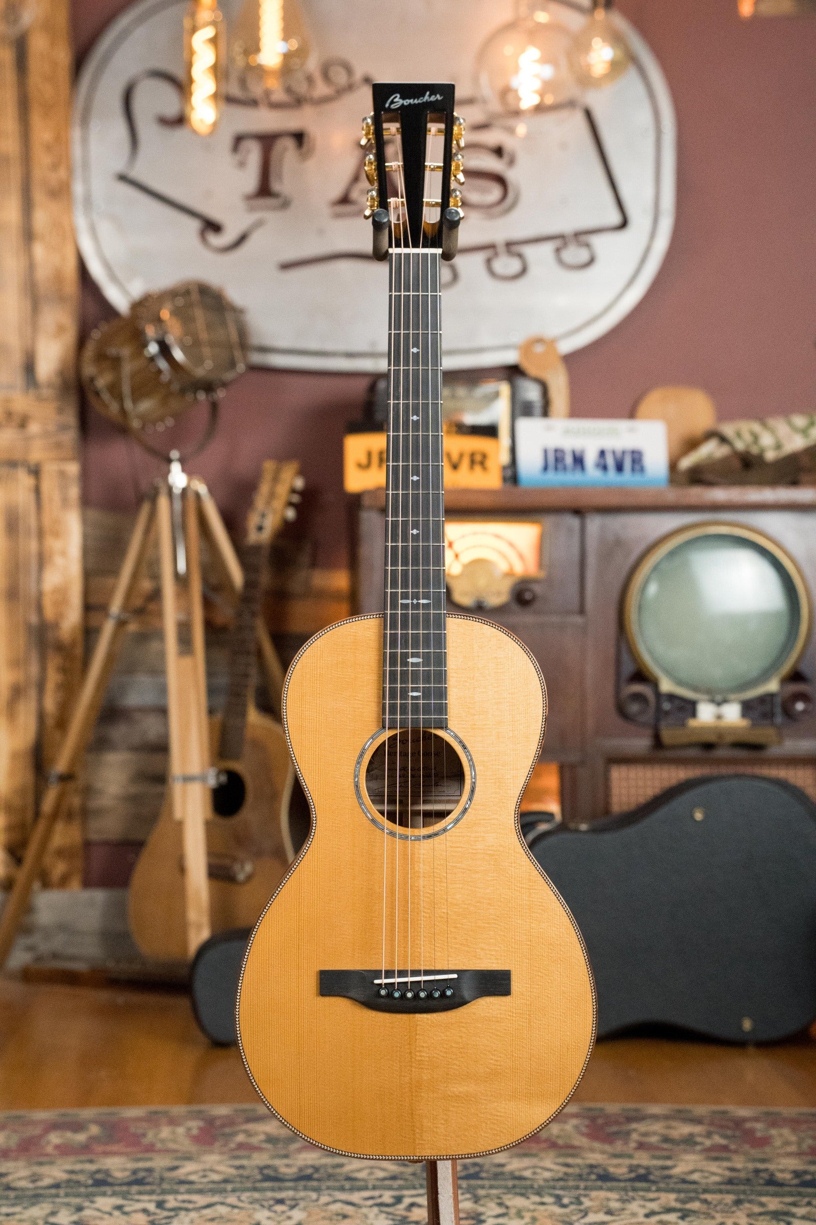 Boucher GR-HG-64T-M Grande Reserve Master Series ALL Torrefied Adirondack/Flamed Maple Parlor Acoustic Guitar #1006