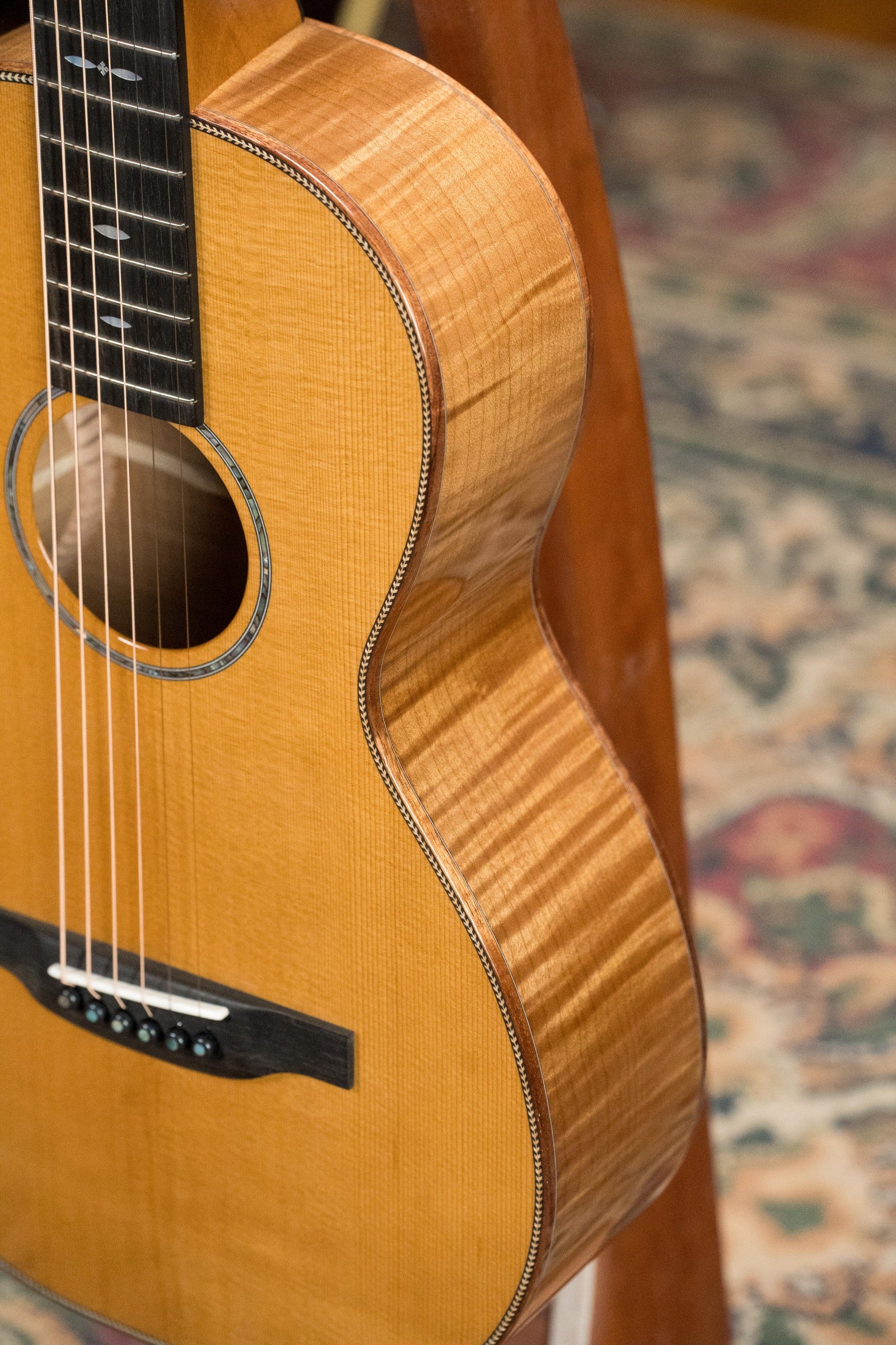 Boucher GR-HG-64T-M Grande Reserve Master Series ALL Torrefied Adirondack/Flamed Maple Parlor Acoustic Guitar #1006